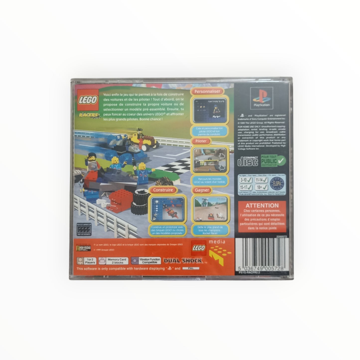 LEGO RACERS playstation 1 (PS1)