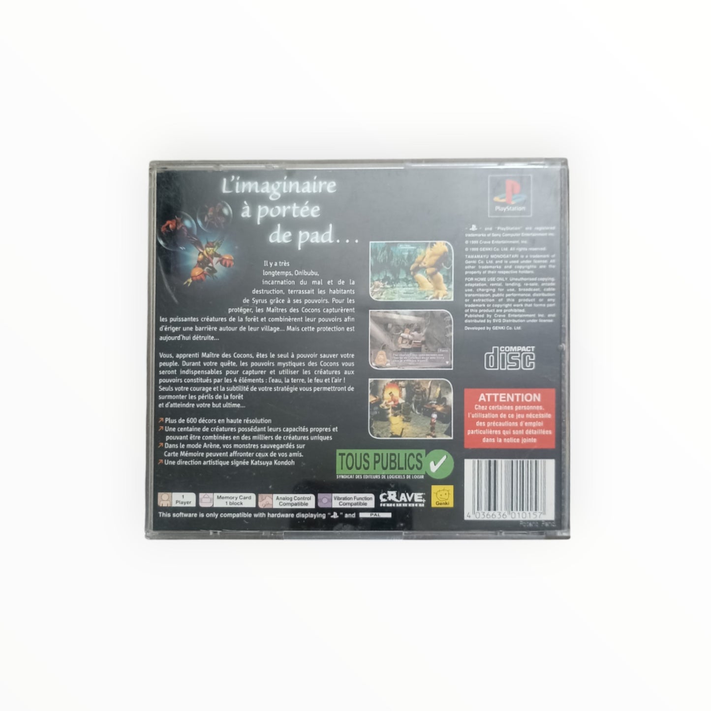 JADE COCOON playstation 1 (PS1)