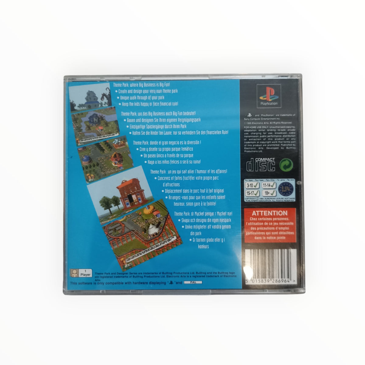 THEME PARK playstation 1 (PS1)