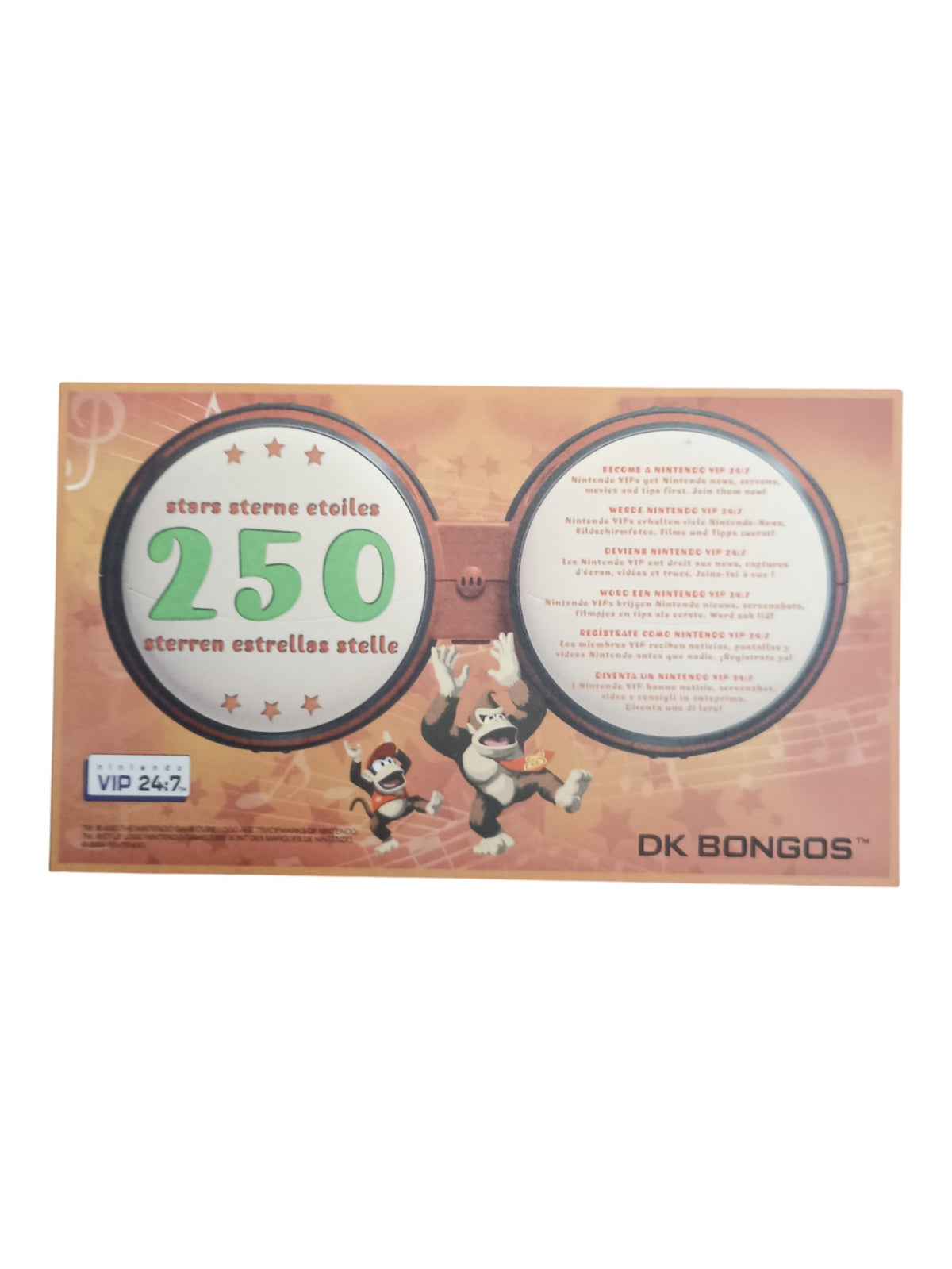 DK Bongos – Accessoire officiel Nintendo GameCube (Complet, sans cale)