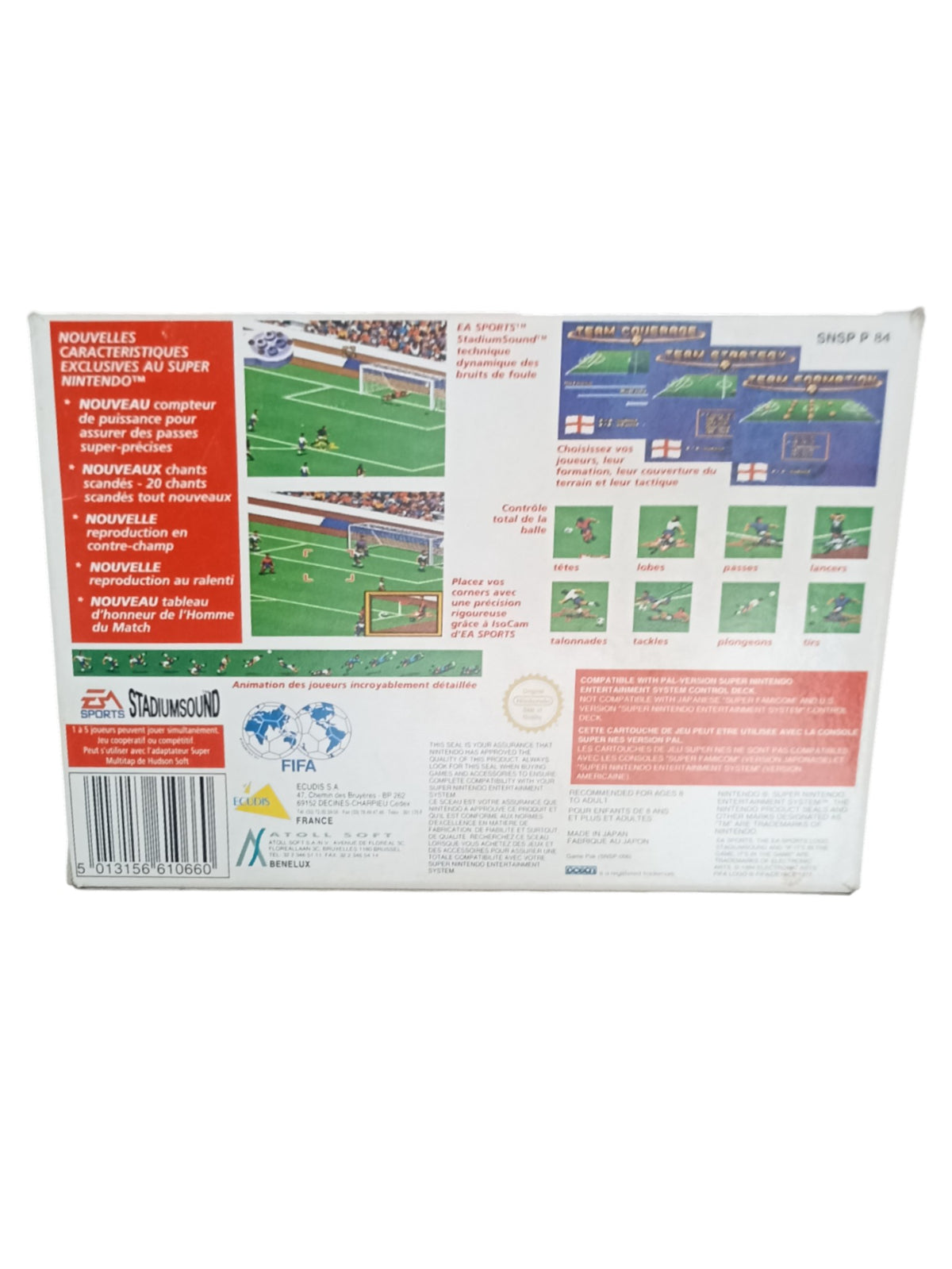 Fifa soccer Super Nintendo (SNES) FRA