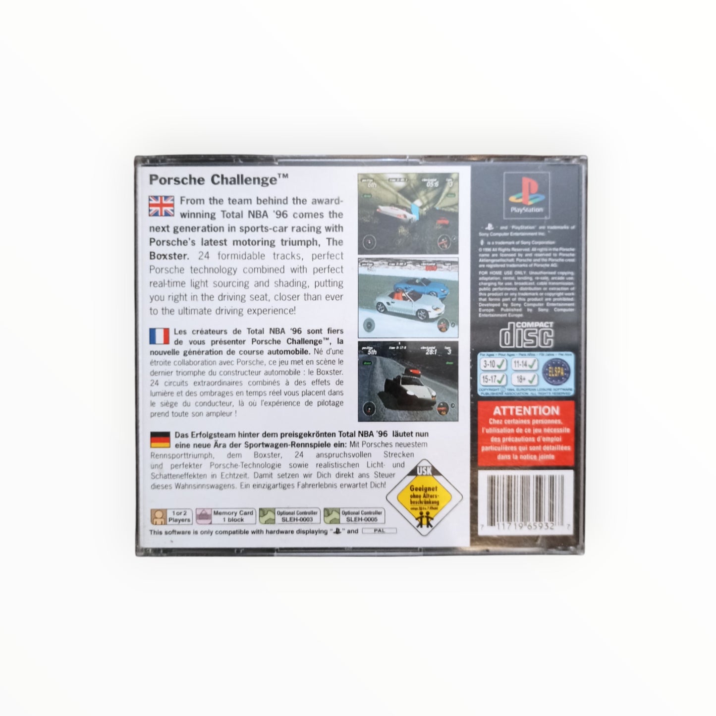 PORSCHE CHALLENGE playstation 1 (PS1)