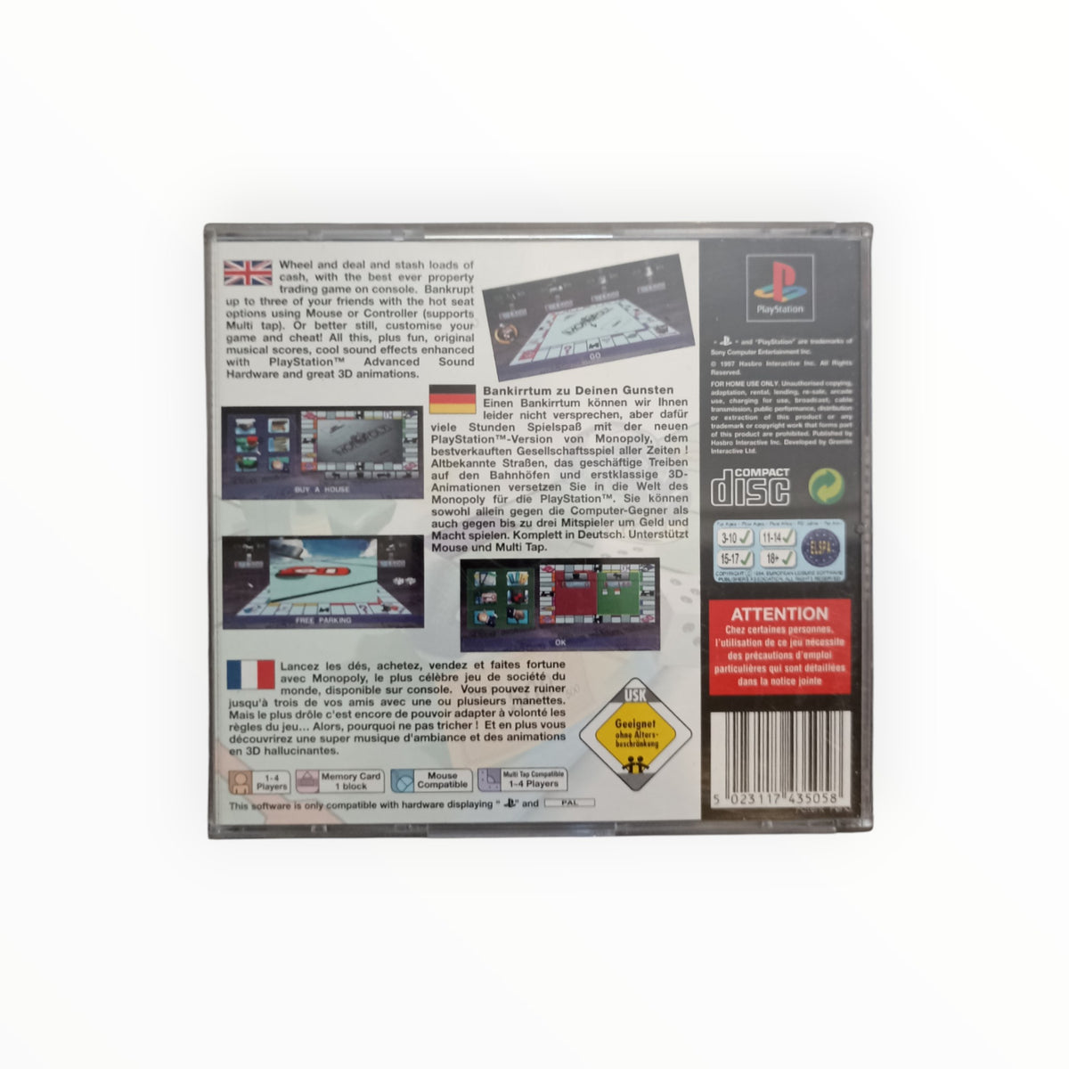 MONOPOLY playstation 1 (PS1)