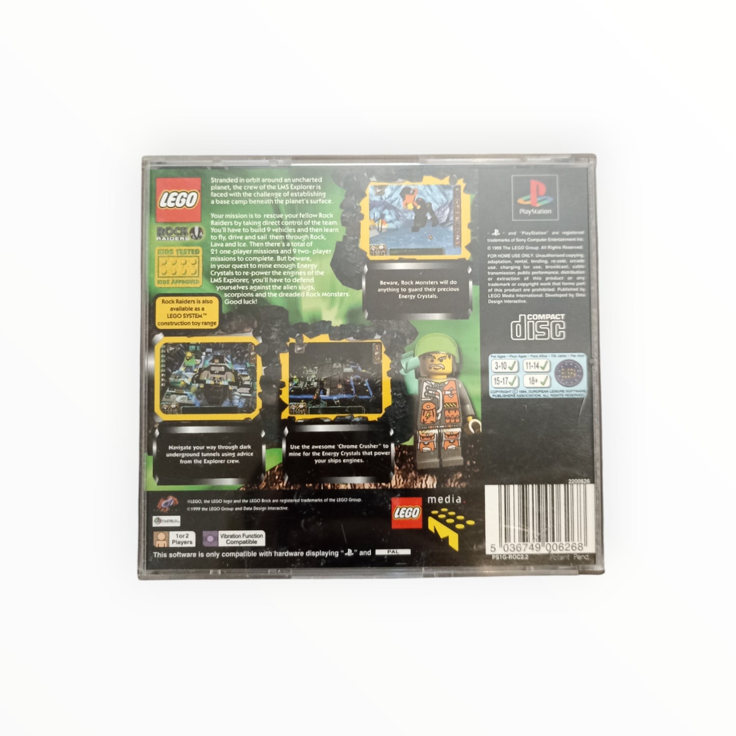 LEGO ROCK RAIDERS playstation 1 (PS1)
