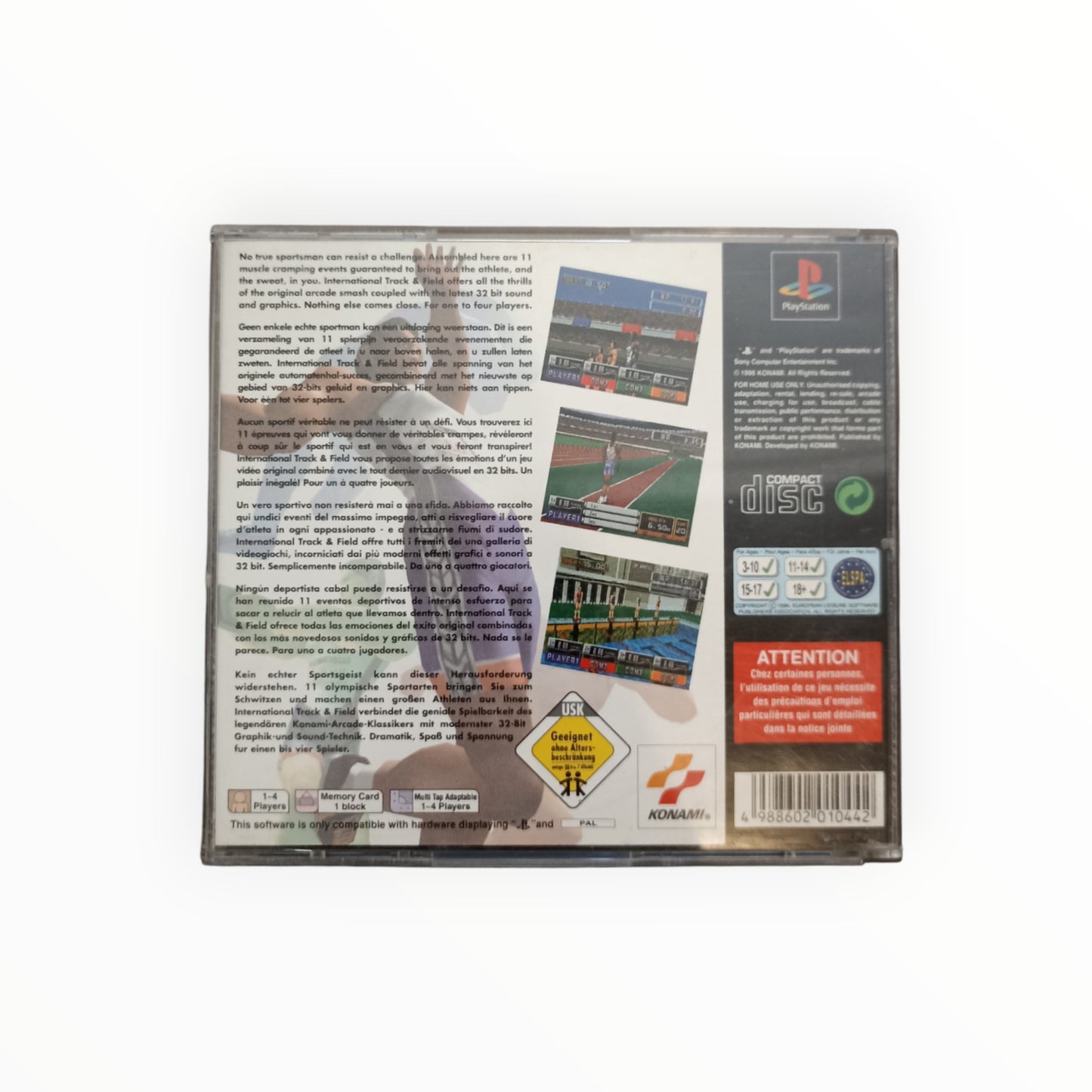 INTERNATIONAL TRACK N FIELD playstation 1 (PS1)