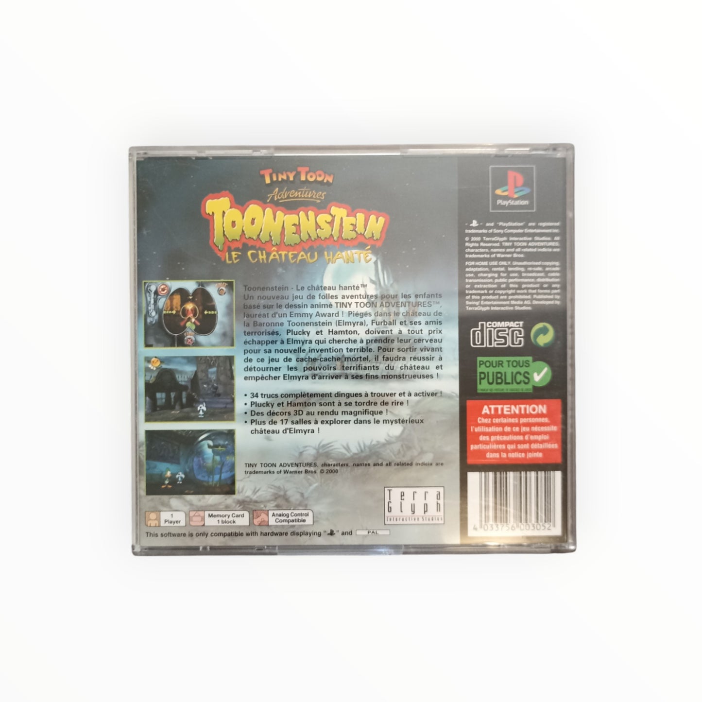 TOONENSTEIN playstation 1 (PS1)