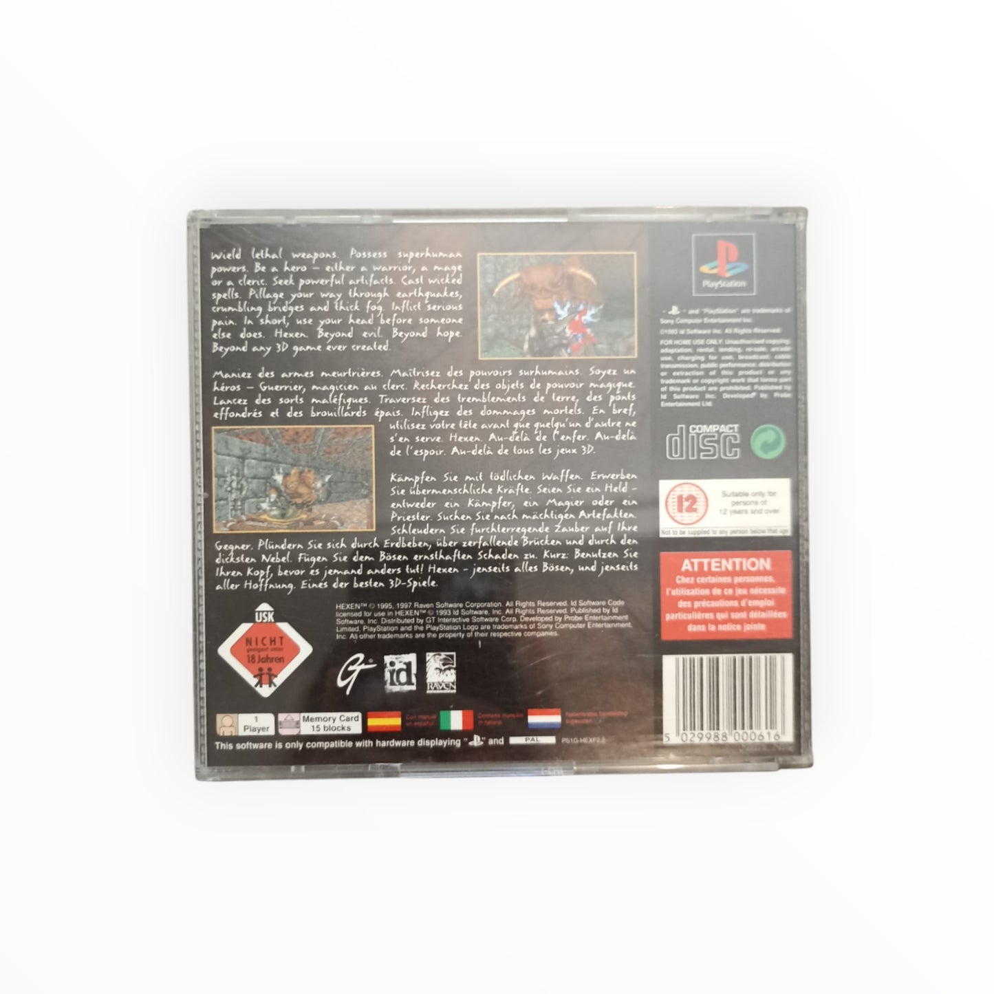 HEXEN playstation 1 (PS1)