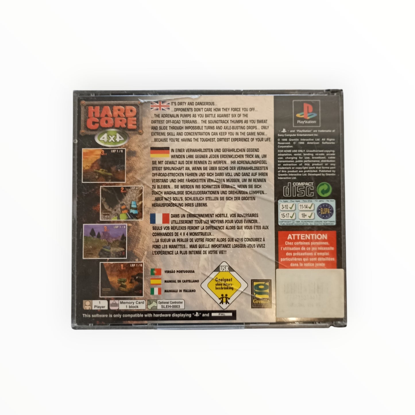 HARDCORE 4X4 playstation 1 (PS1)