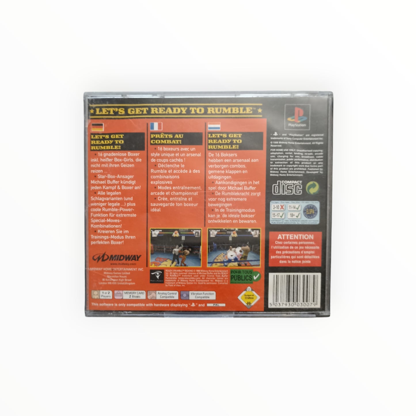 READY 2 RUMBLE BOXING ROUND 2 playstation 1 (PS1)