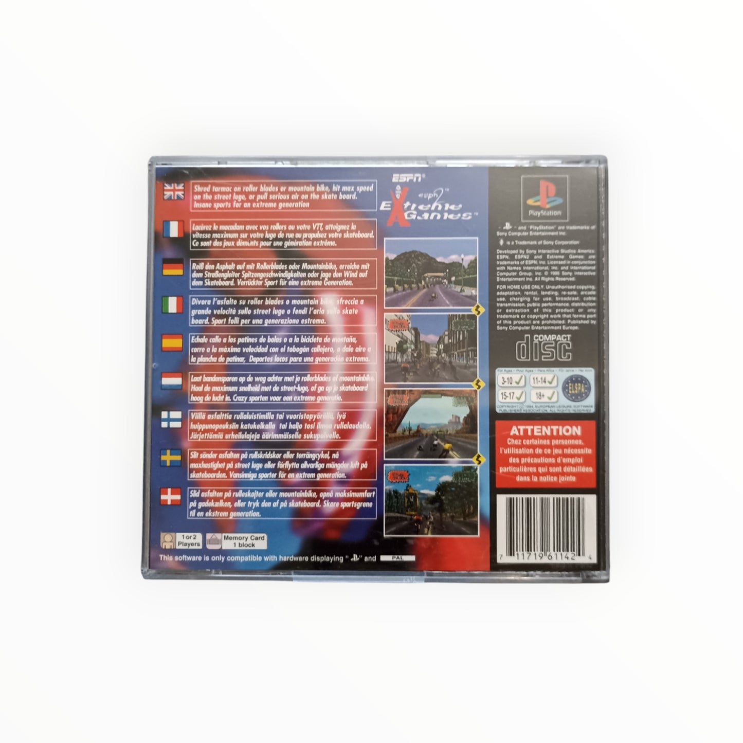 ESPN EXTREME GAMES playstation 1 (PS1)