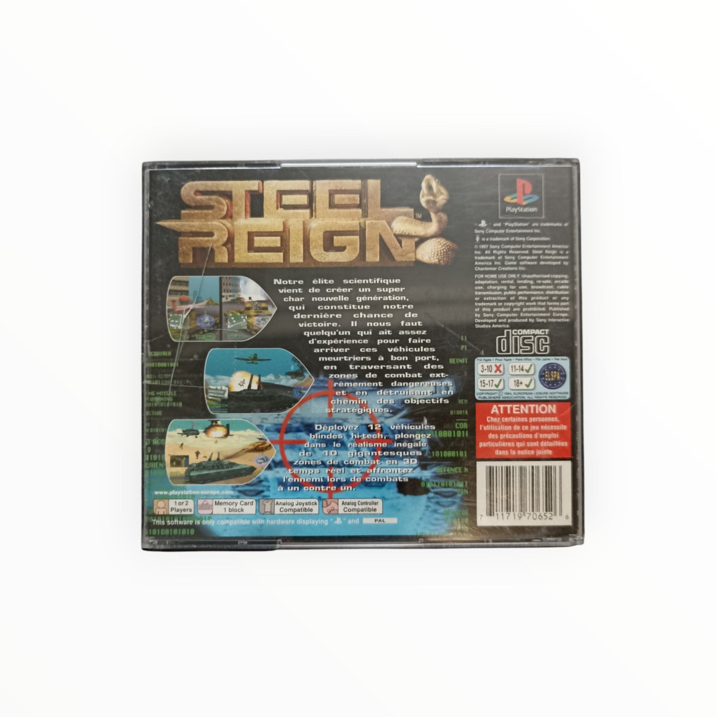 STEEL REIGN playstation 1 (PS1)