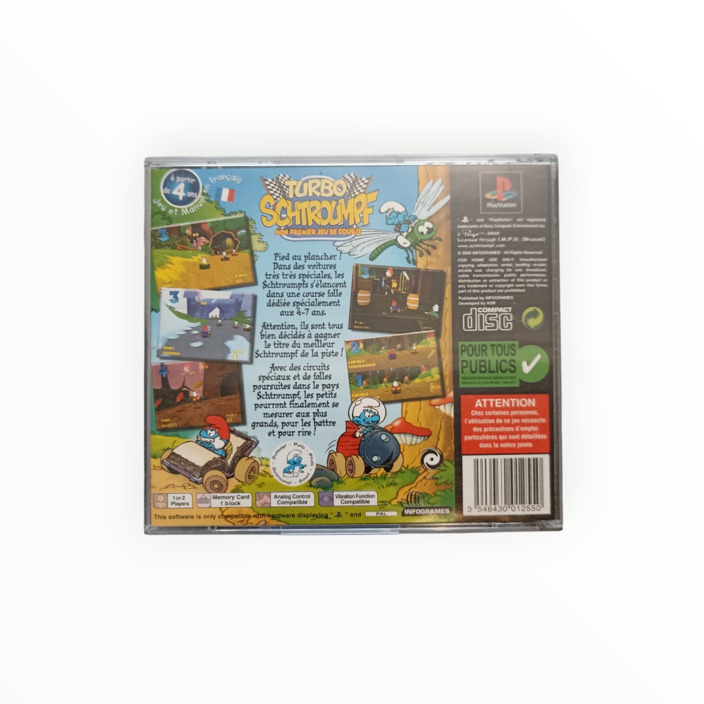 TURBO SCHTROUMPF playstation 1 (PS1)