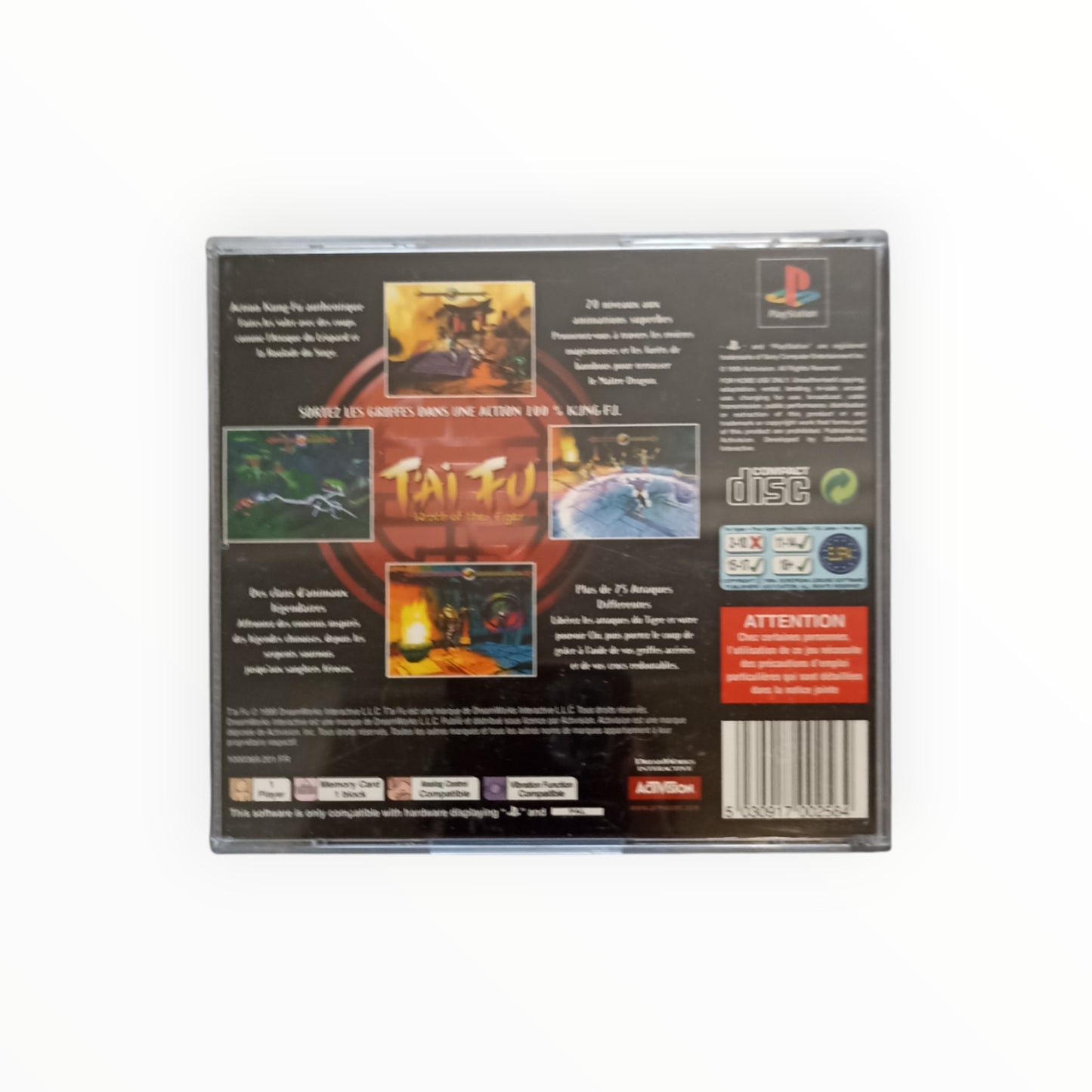 T’AI FU WRATH OF THE TIGER playstation 1 (PS1)