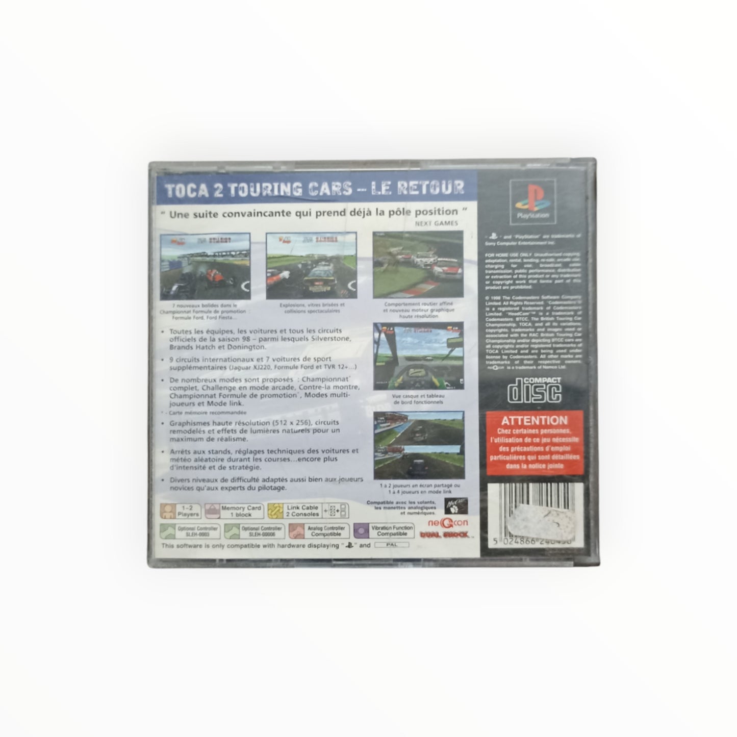 TOCA 2 TOURING CARS playstation 1 (PS1)