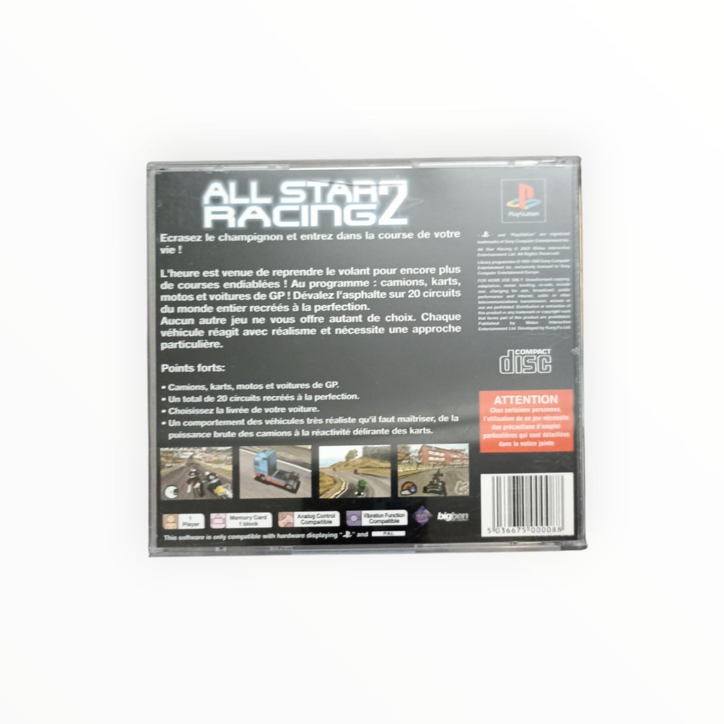 ALL STAR RACING 2 playstation 1 (PS1)