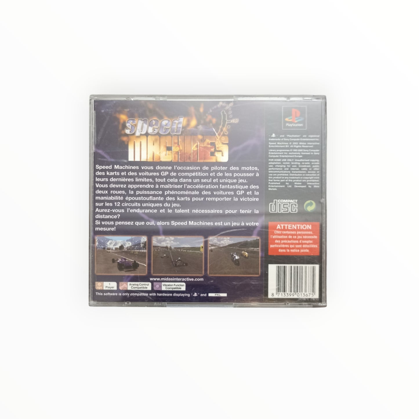 SPEED MACHINES playstation 1 (PS1)