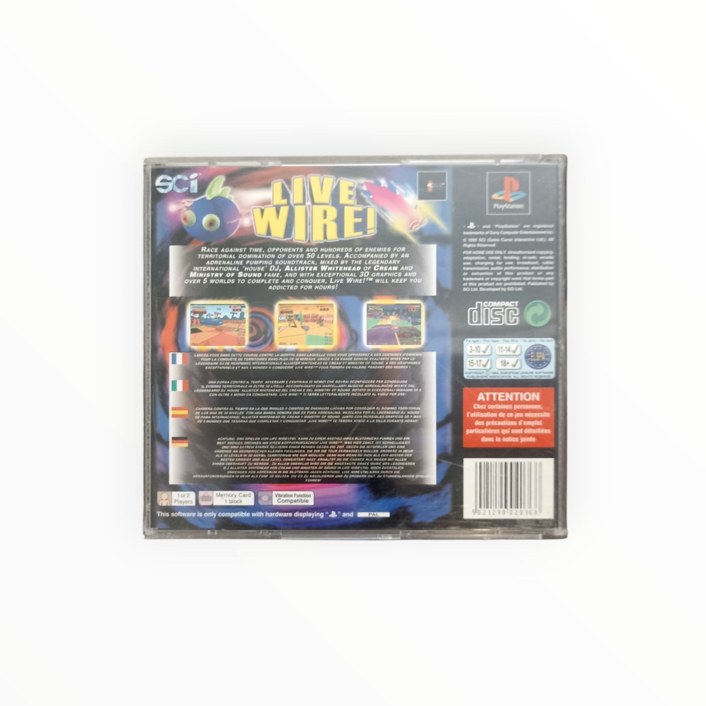 LIVE WIRE playstation 1 (PS1)