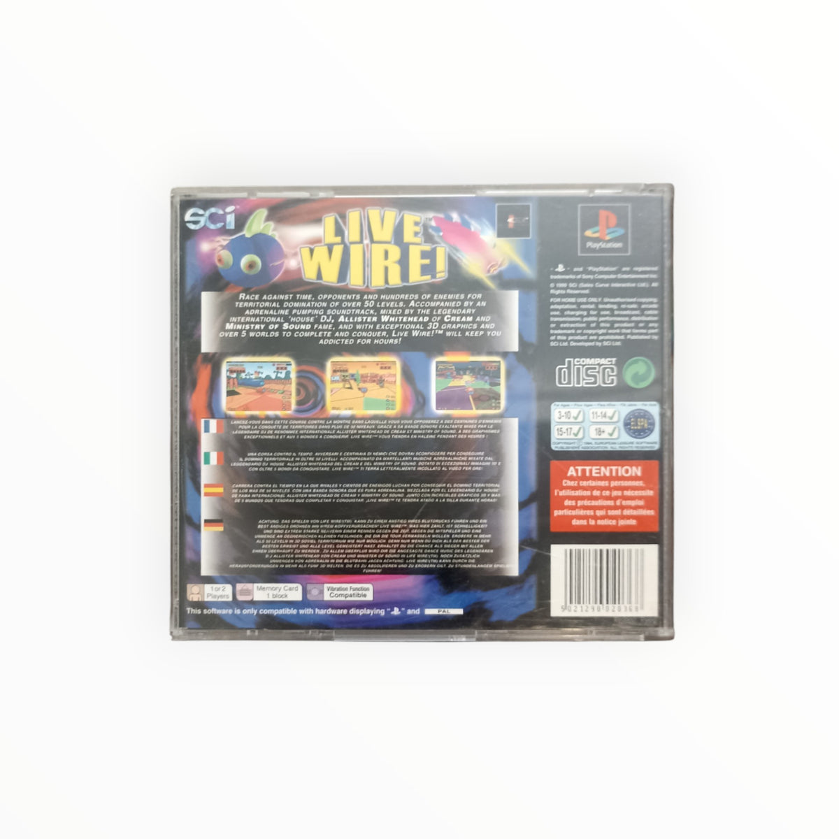 LIVE WIRE playstation 1 (PS1)