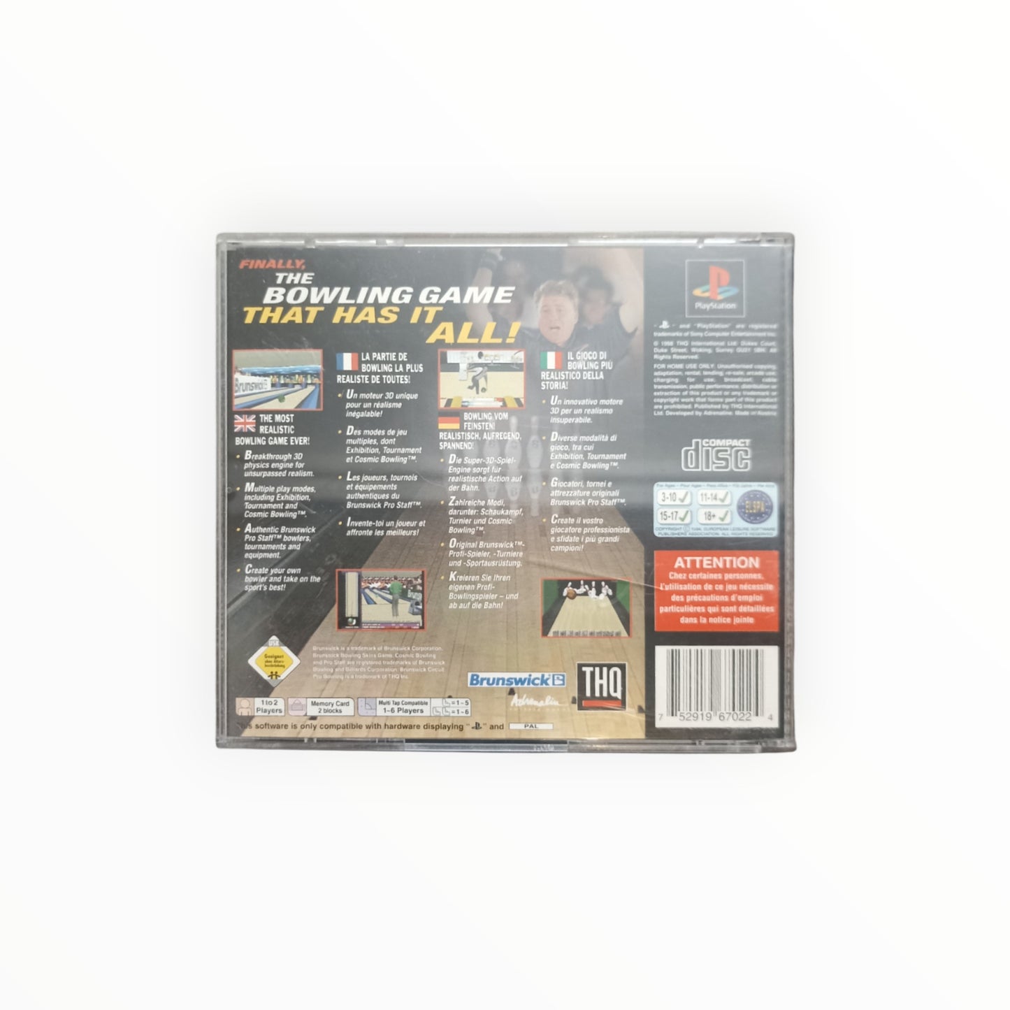 BRUNSWICK CIRCUIT PRO BOWLING 2 playstation 1 (PS1)