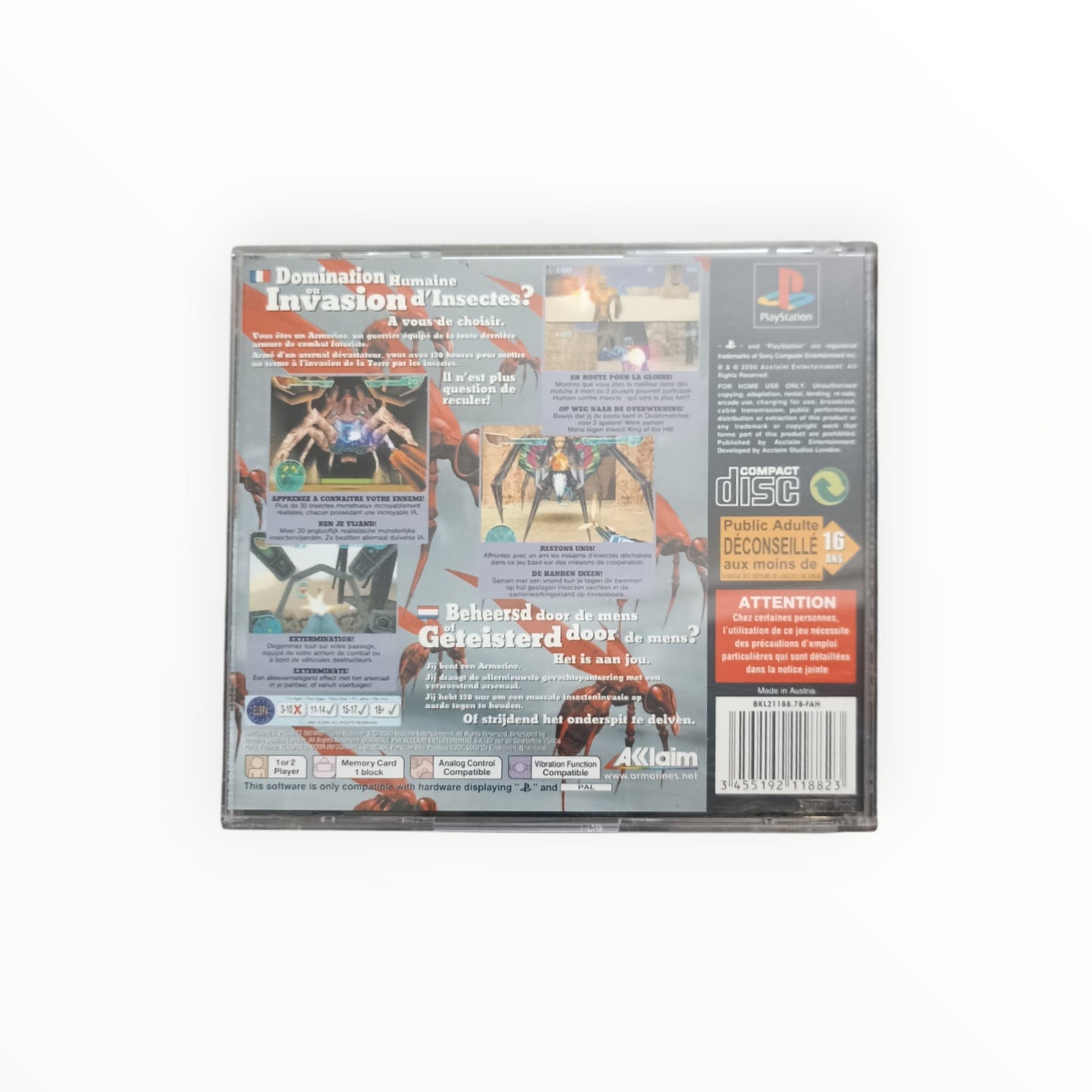 ARMORINES PROJECT S.W.A.R.M playstation 1 (PS1)