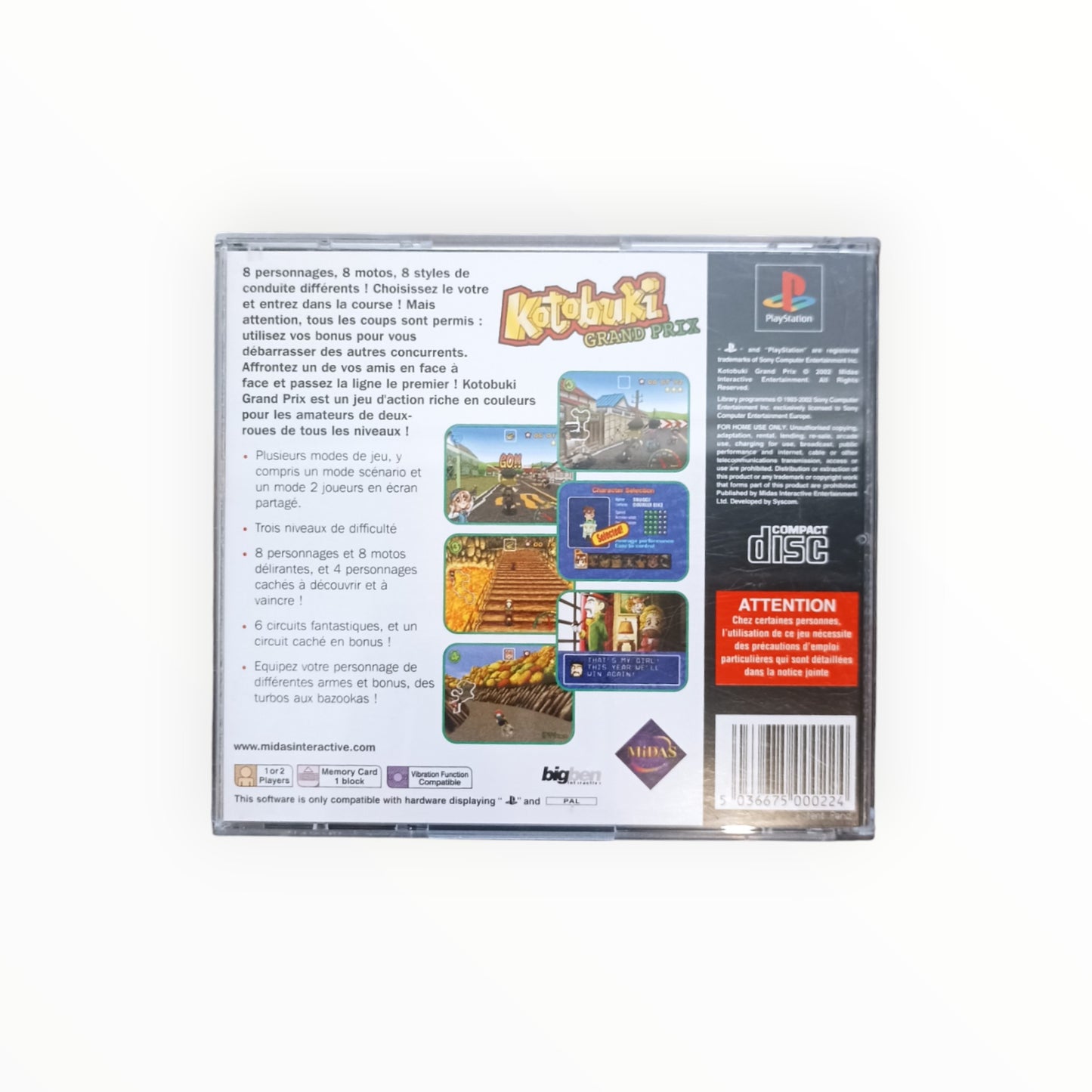 KOTOBUKI GRAND PRIX playstation 1 (PS1)