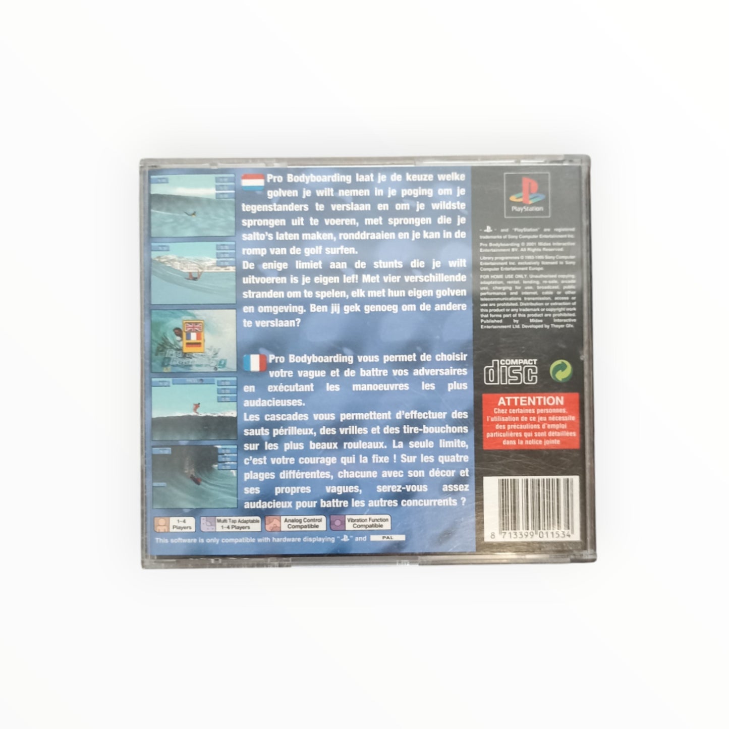 PRO BODY BOARDING playstation 1 (PS1)