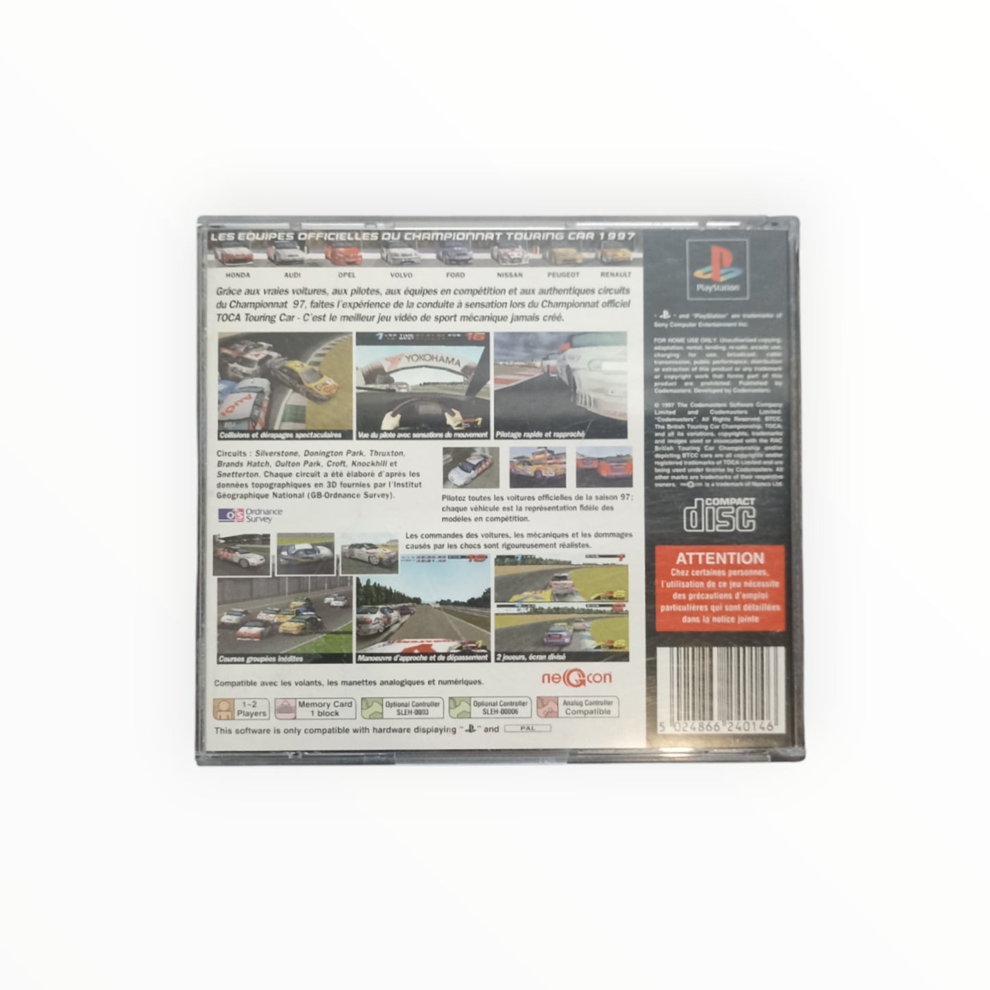 TOCA TOURING CAR CHAMPIONSHIP playstation 1 (PS1)