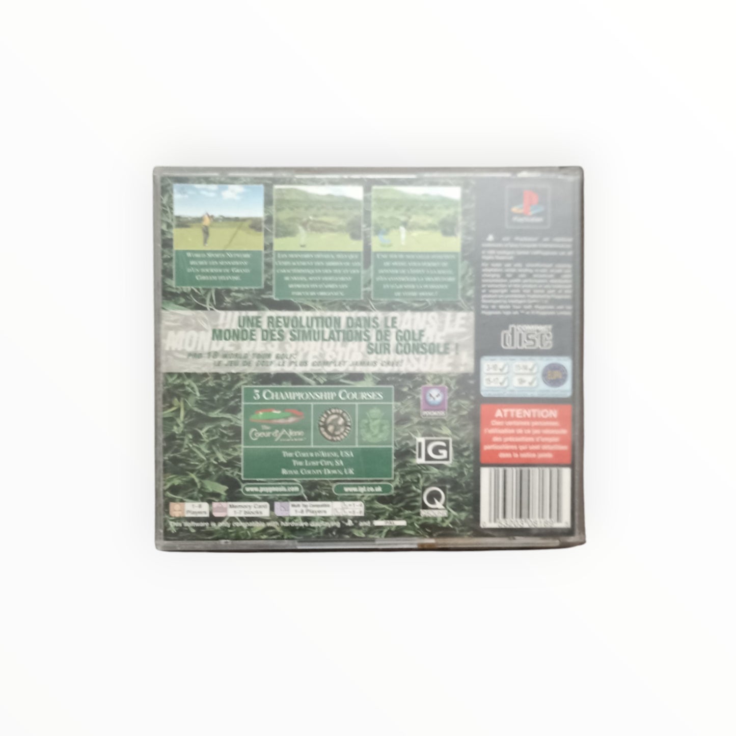 PRO 18 : WORLD TOUR GOLF playstation 1 (PS1)