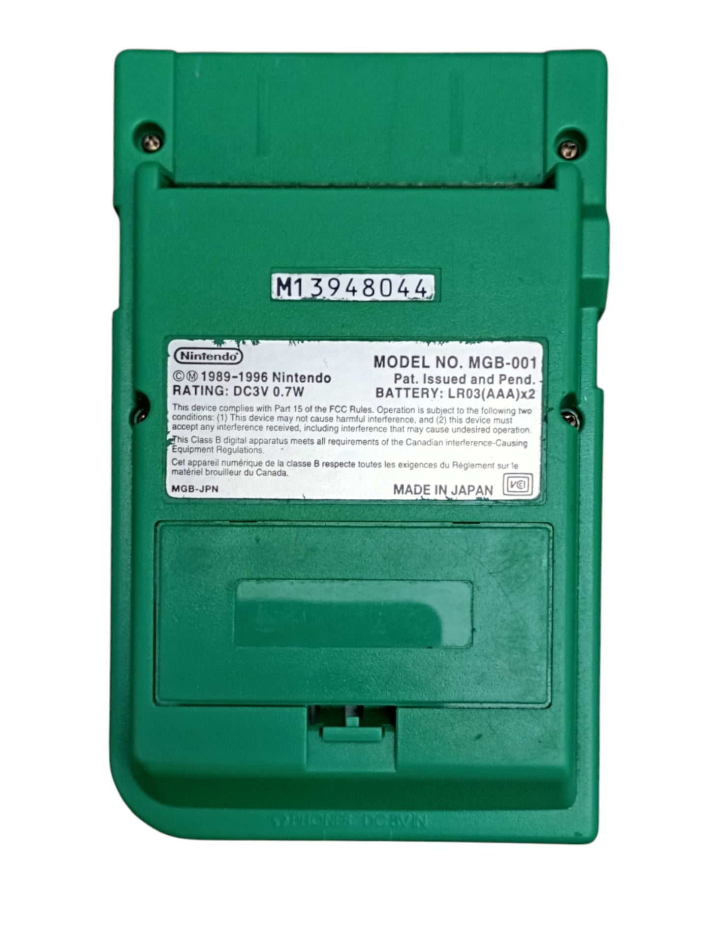 Console Game Boy Pocket Verte