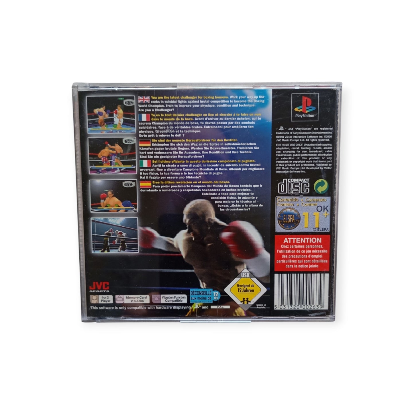 Victory Boxing Challenger Playstation 1 (PS1)