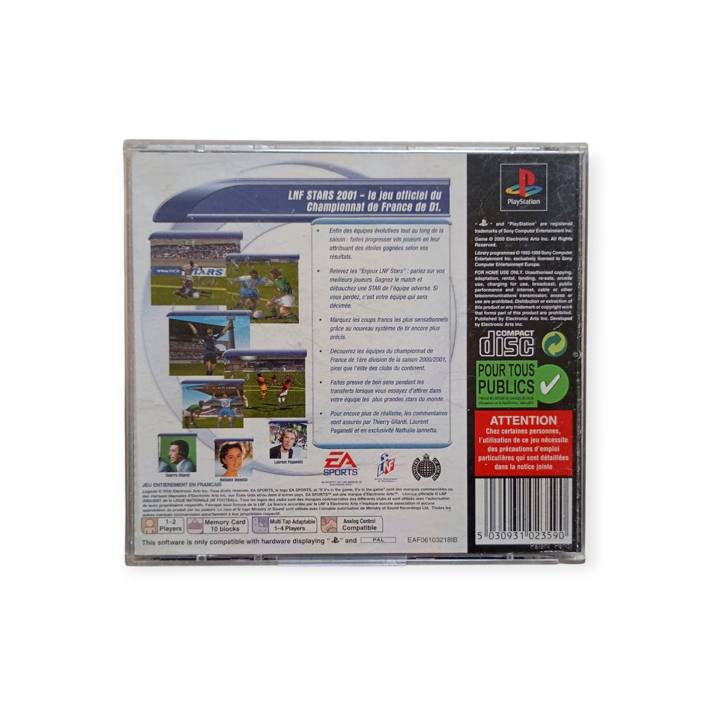 LNF Stars 2001 playstation 1 (PS1)