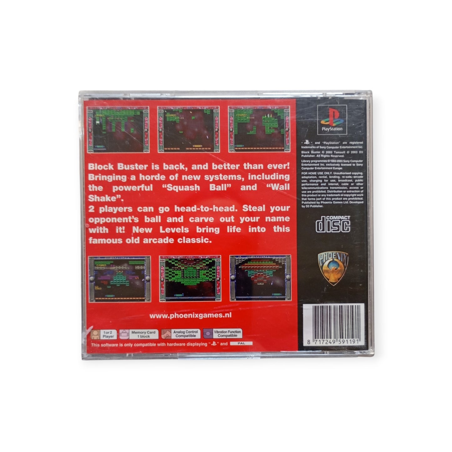 Block Buster Playstation 1 (PS1) Version UK