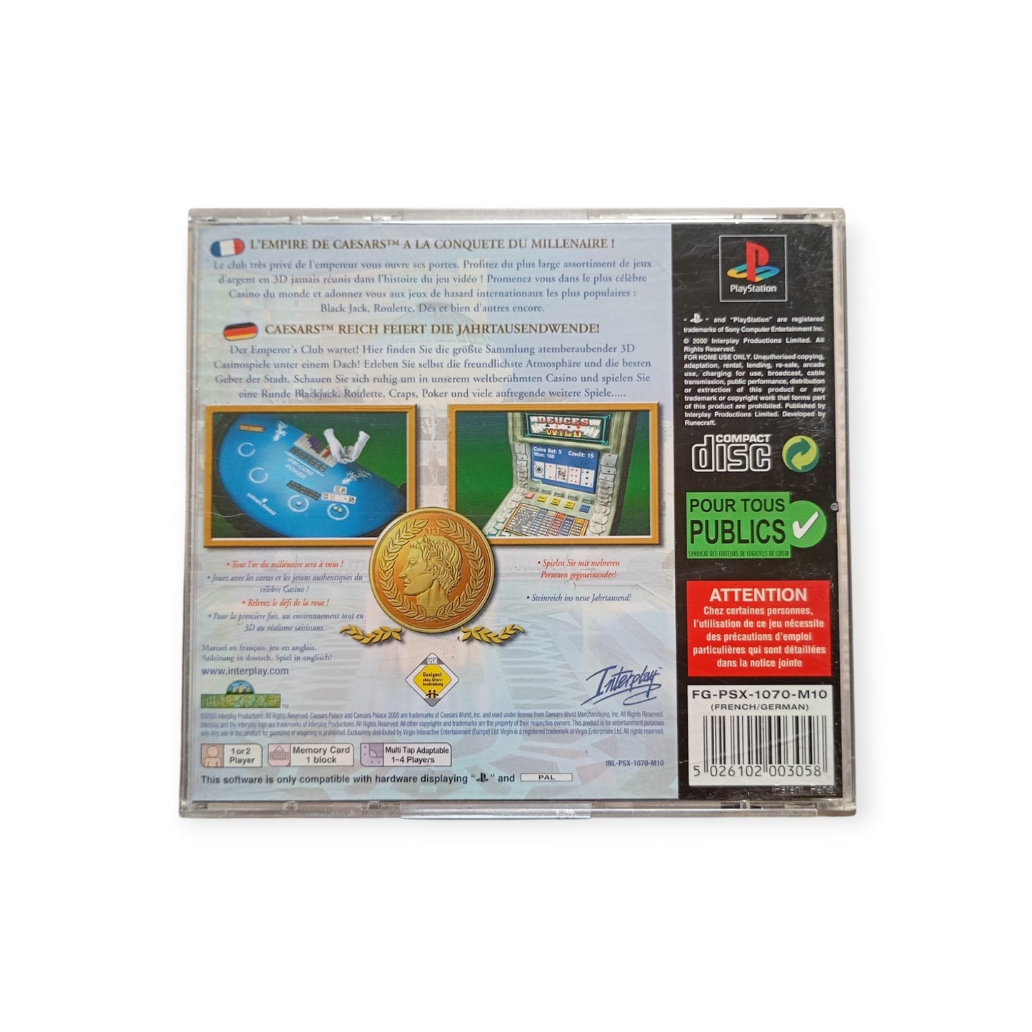 CAESAR PALACE 2000 PlayStation 1 (PS1)