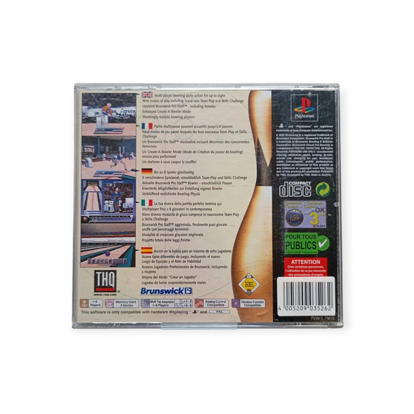 BRUNSWICK CIRCUIT PRO BOWLING 2 PlayStation 1 (PS1)