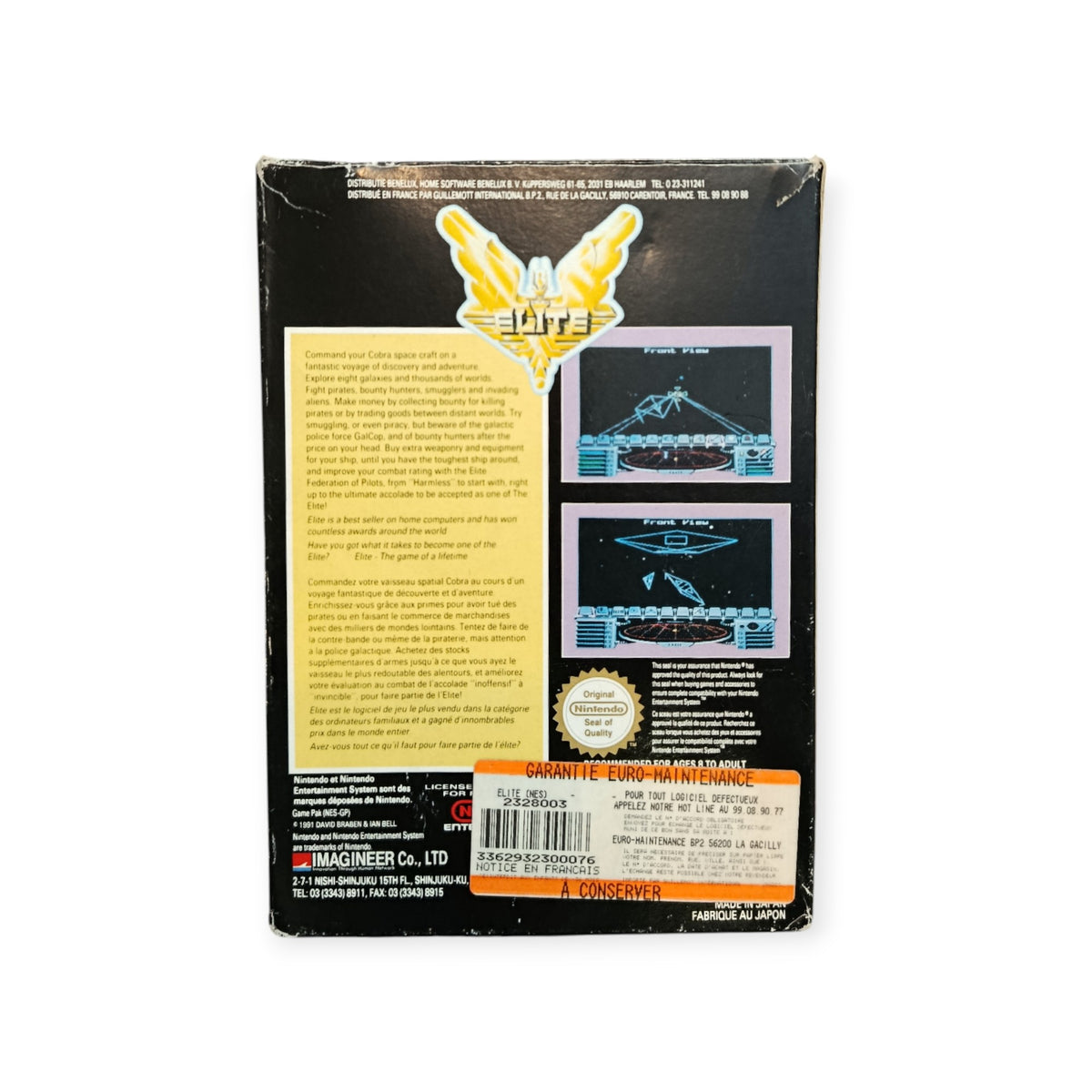 Elite Nintendo NES Complet