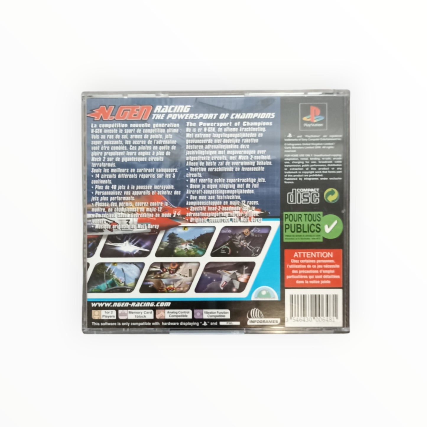 N-GEN RACING playstation 1 (PS1)