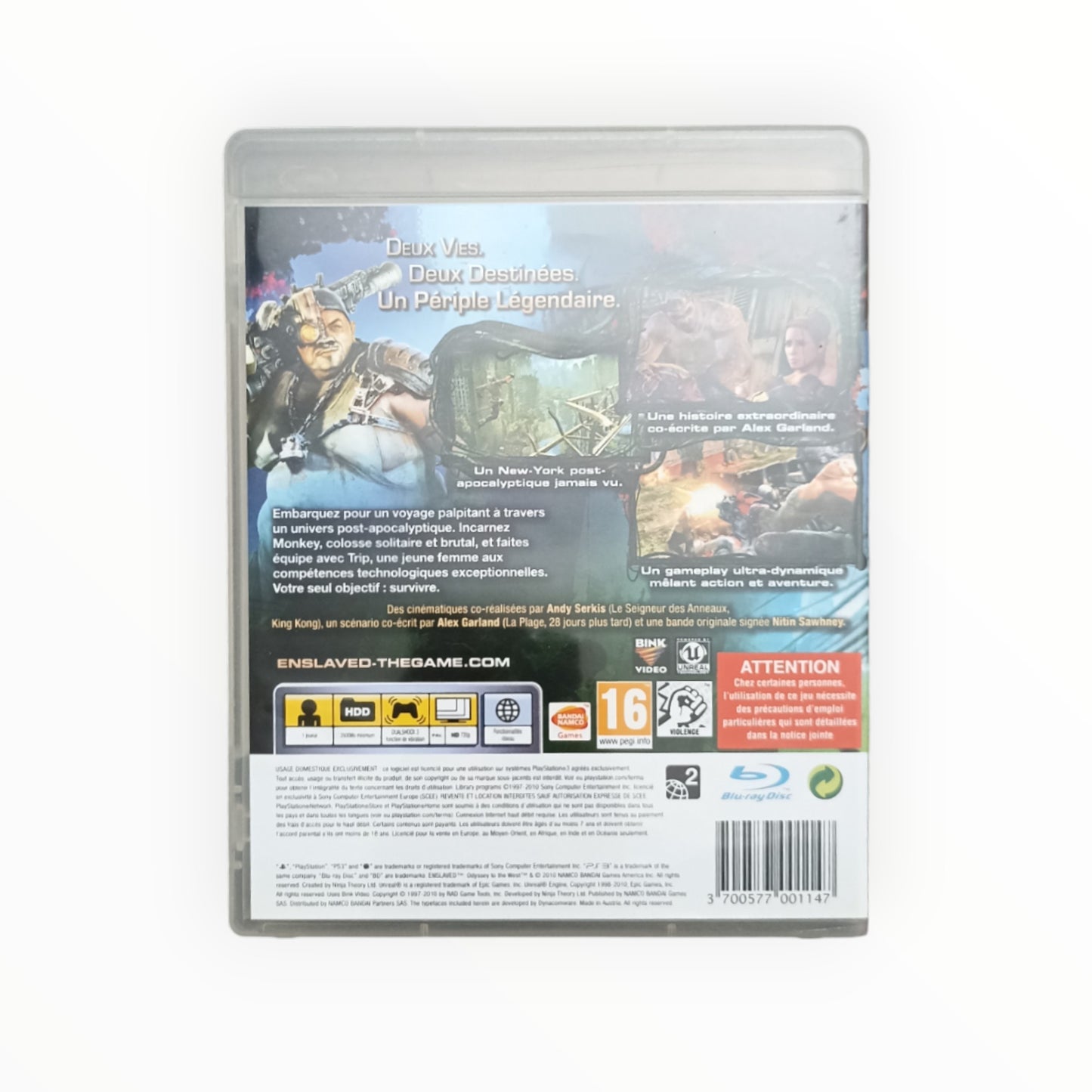 ENSLAVED playstation 3 (PS3)