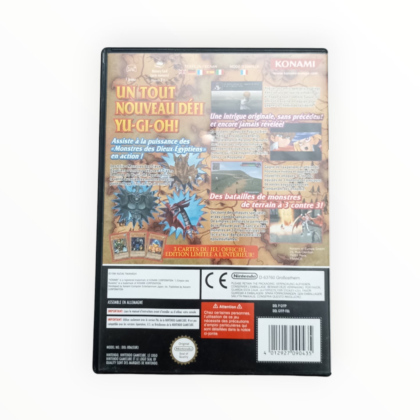YU-GI-OH L'EMPIRE DES ILLUSIONS nintendo gamecube (boite + notice)