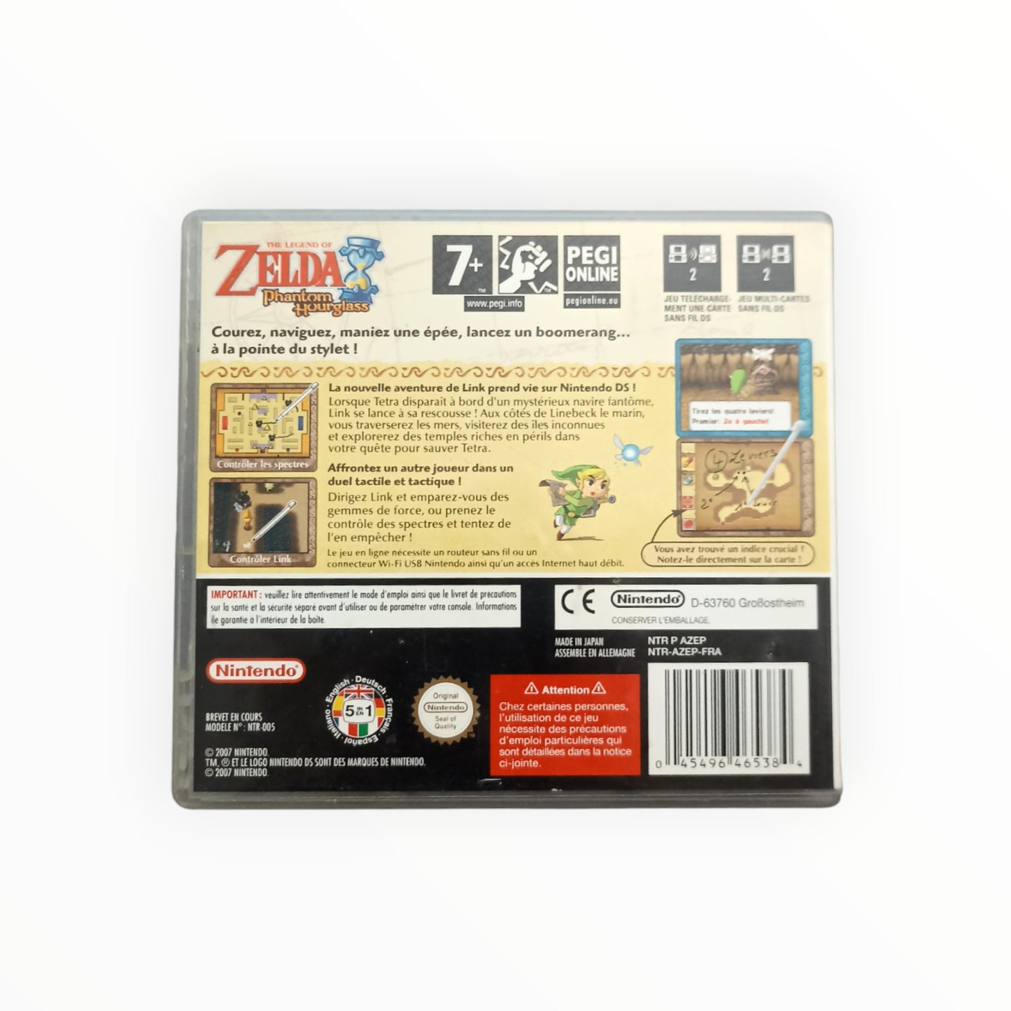 THE LEGEND OF ZELDA phantom hourglass nintendo DS