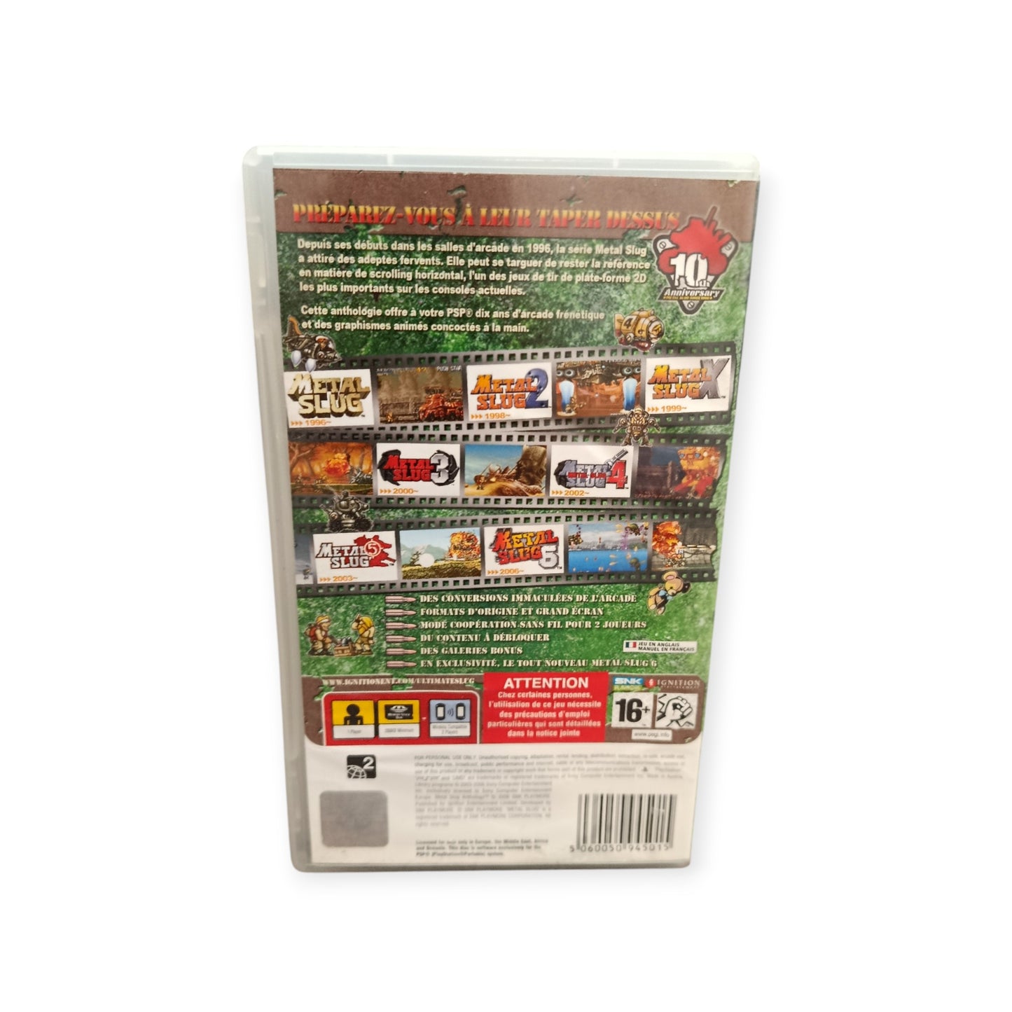 Metal Slug Anthology Playstation Portable (PSP)