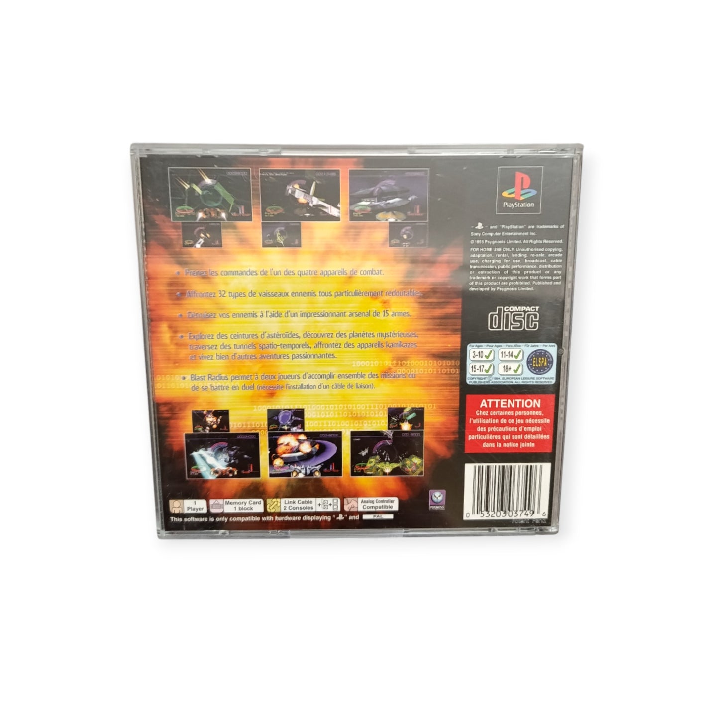 Blast Radius Playstation 1 (PS1)