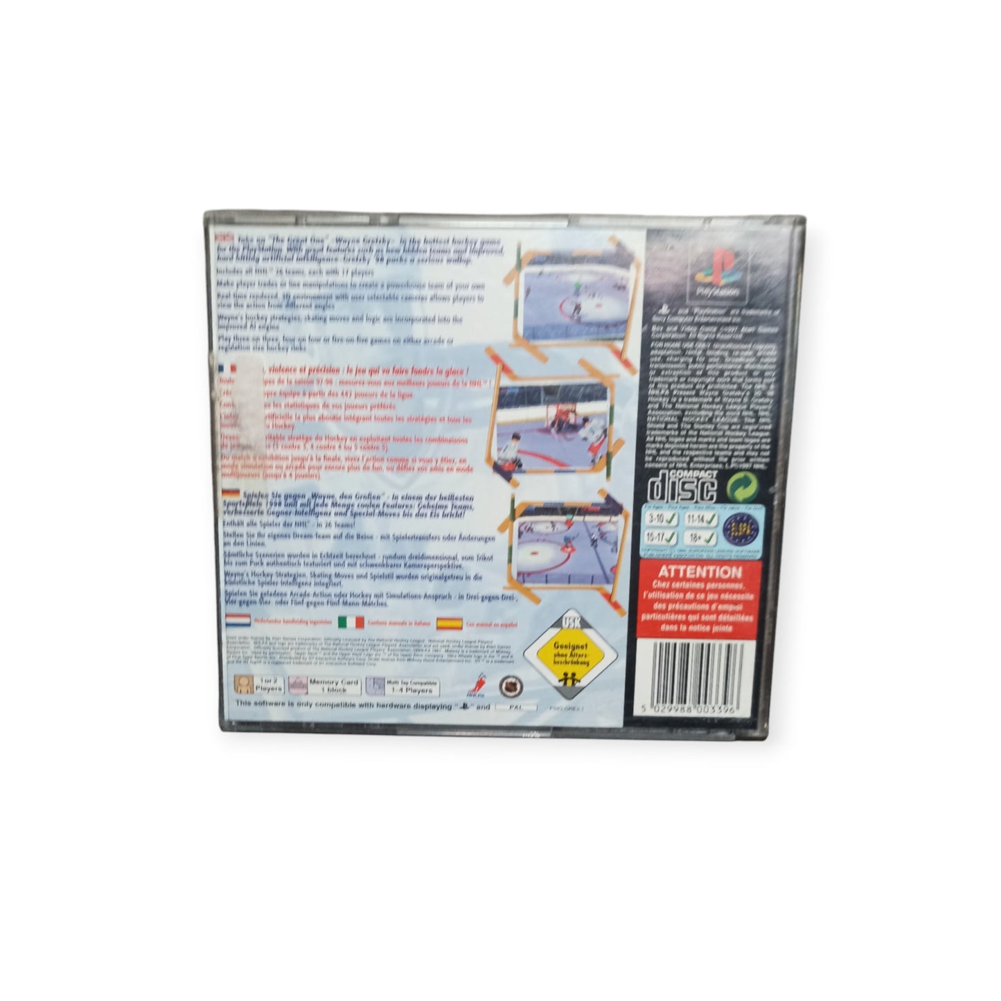 Wayne Gretzky's 3D Hockey Playstation 1 (PS1)