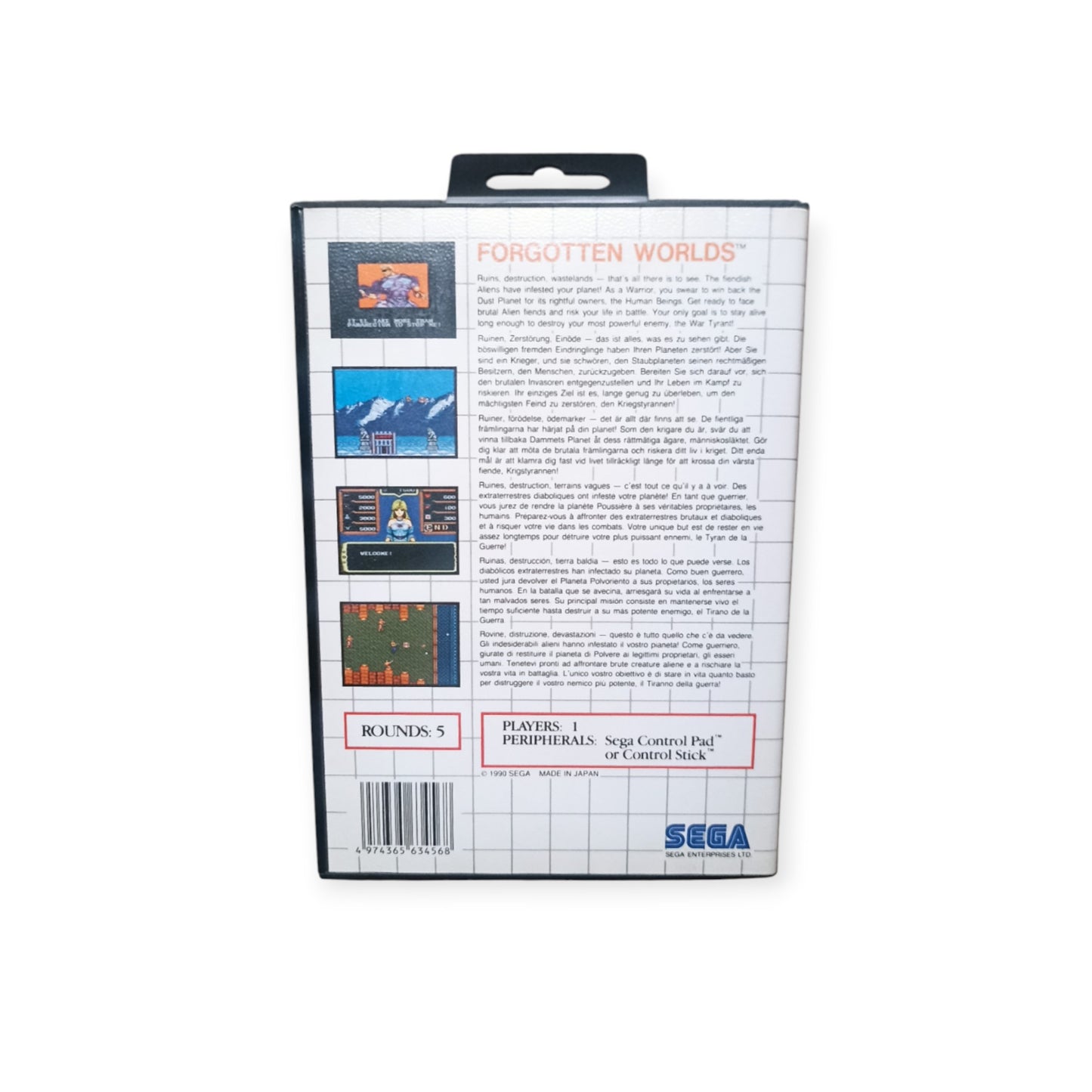 Forgotten Worlds Master System