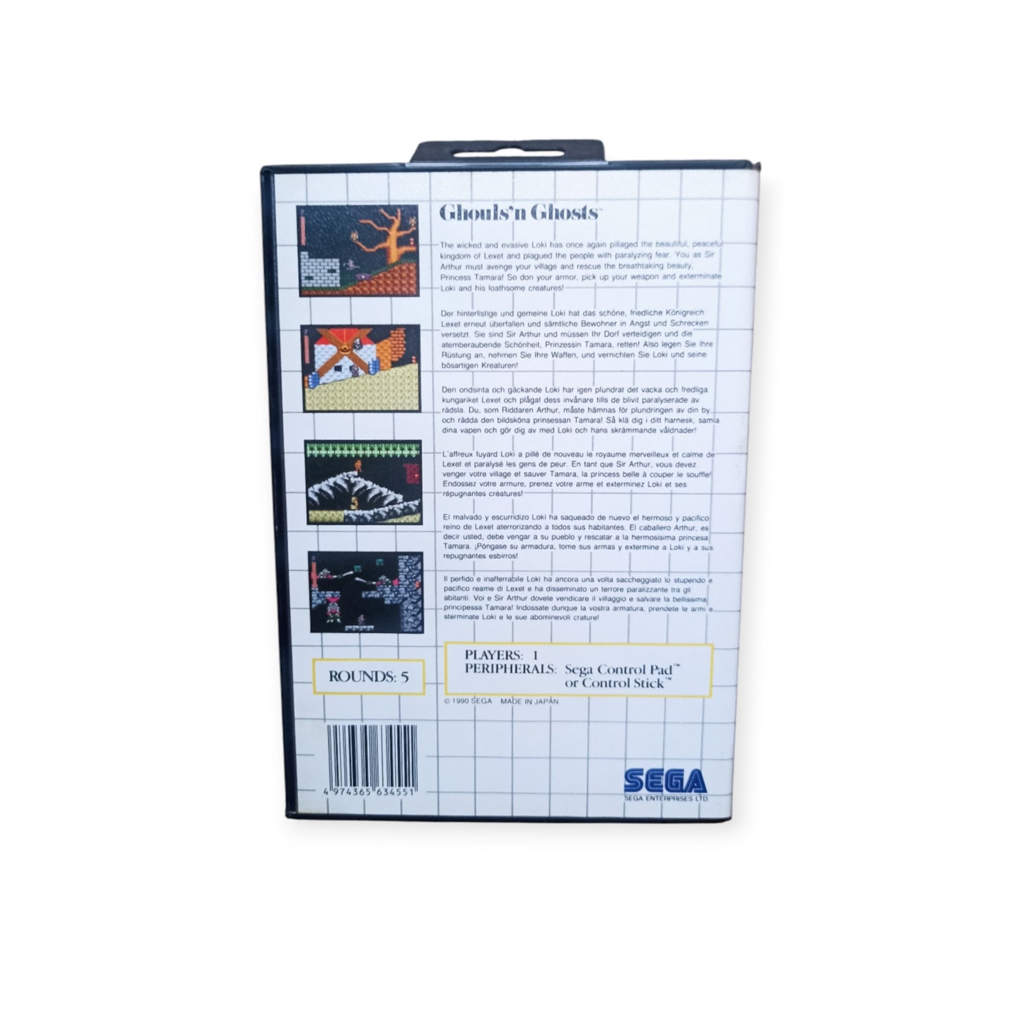 Ghouls'n Ghosts Master System Complet