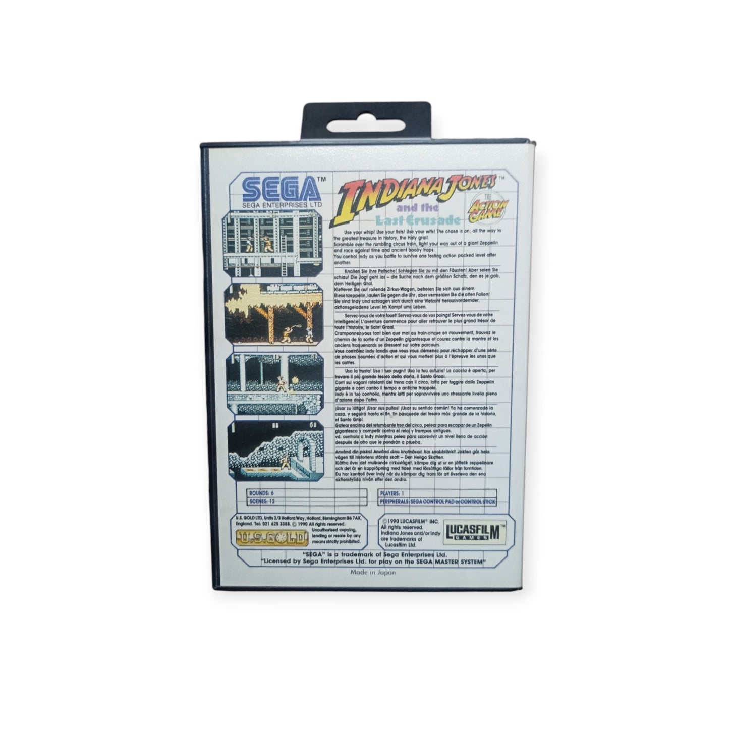 Indy : Indiana Jones and The Last Crusade - Sega Master System