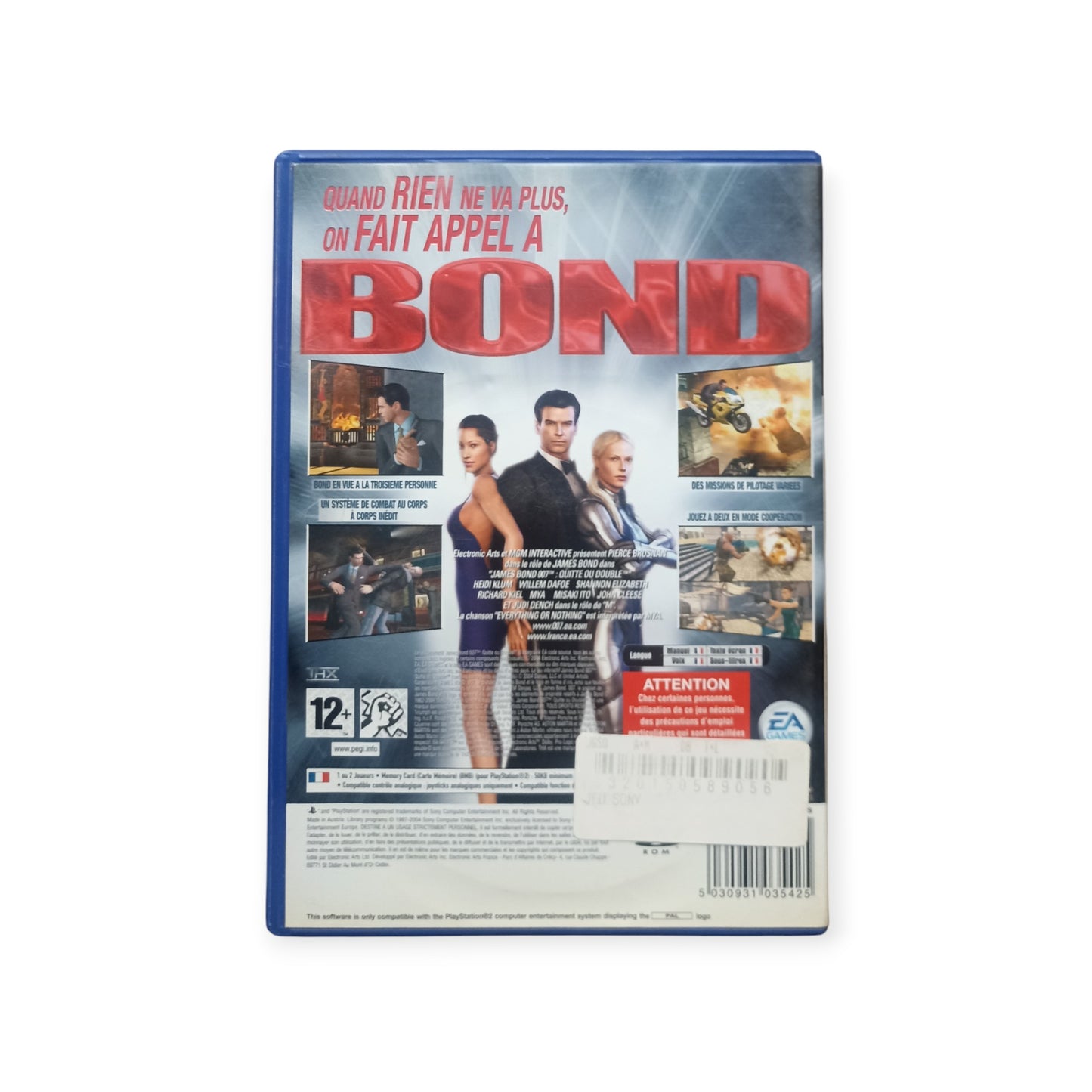 James Bond 007 : Quitte ou Double – PlayStation 2 (complet)