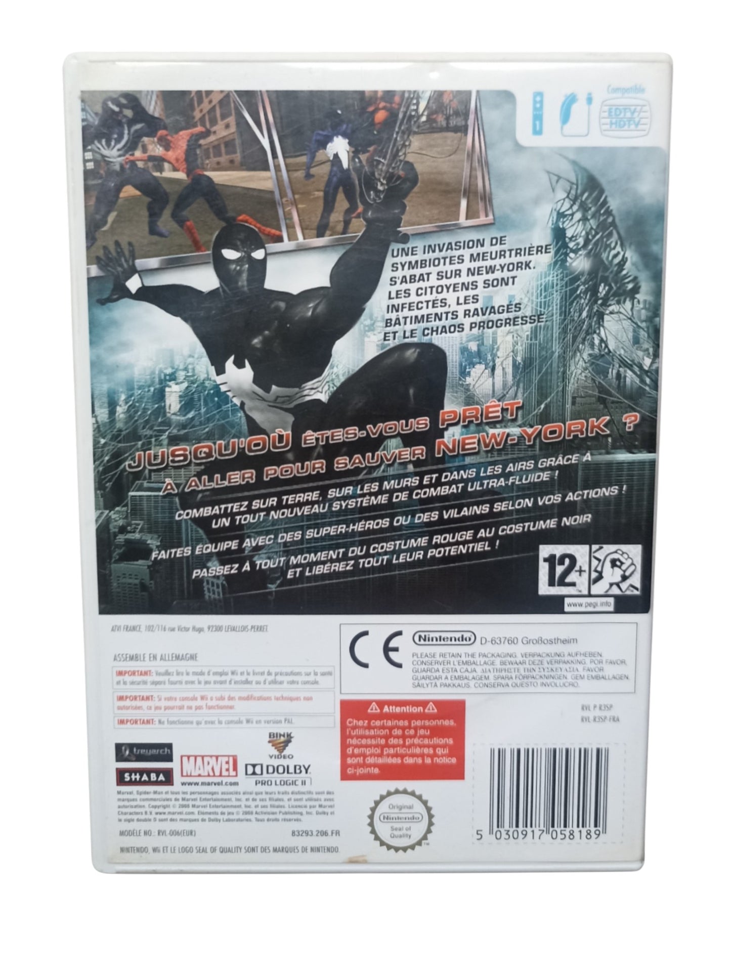 Spider-Man : Le rêgne des ombres Nintendo Wii