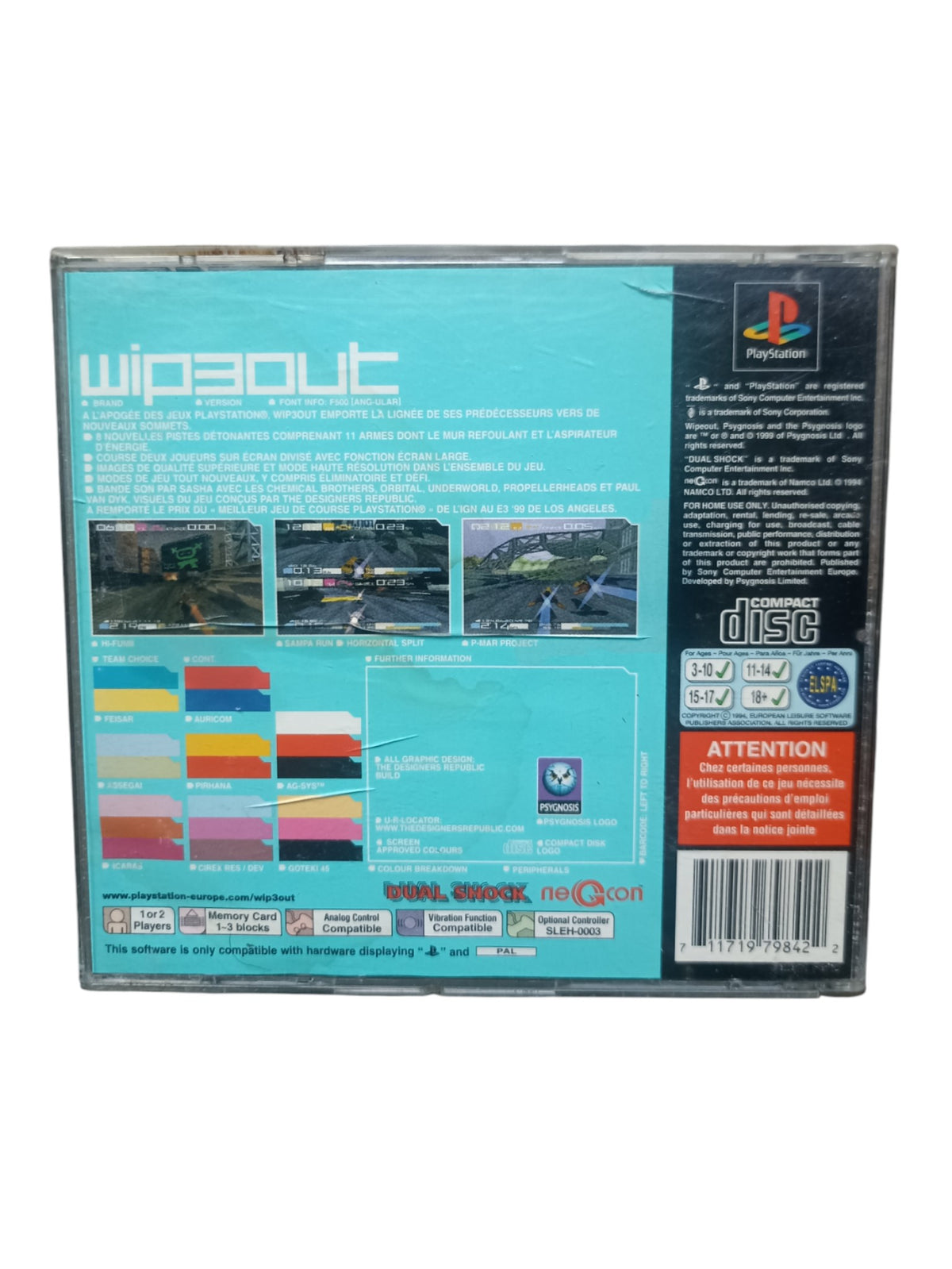 Wip3out Playstation 1 (PS1)
