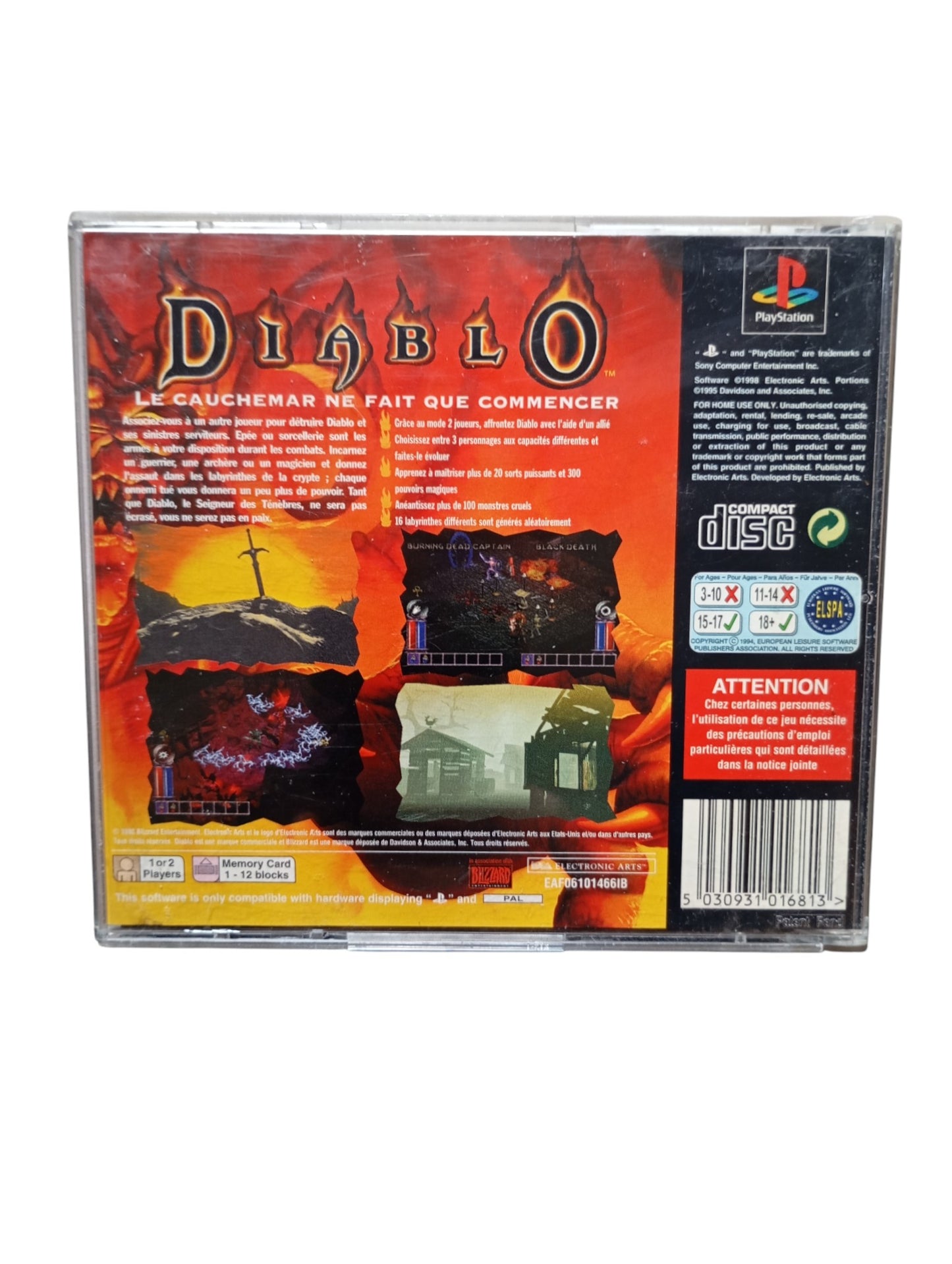 Diablo Playstation 1 (PS1)