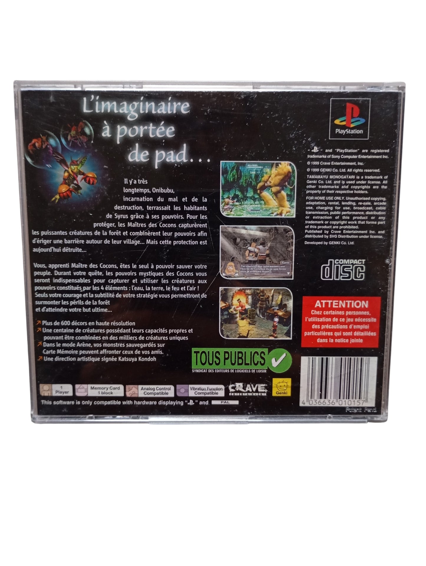 Jade Cocoon Playstation 1 (PS1)